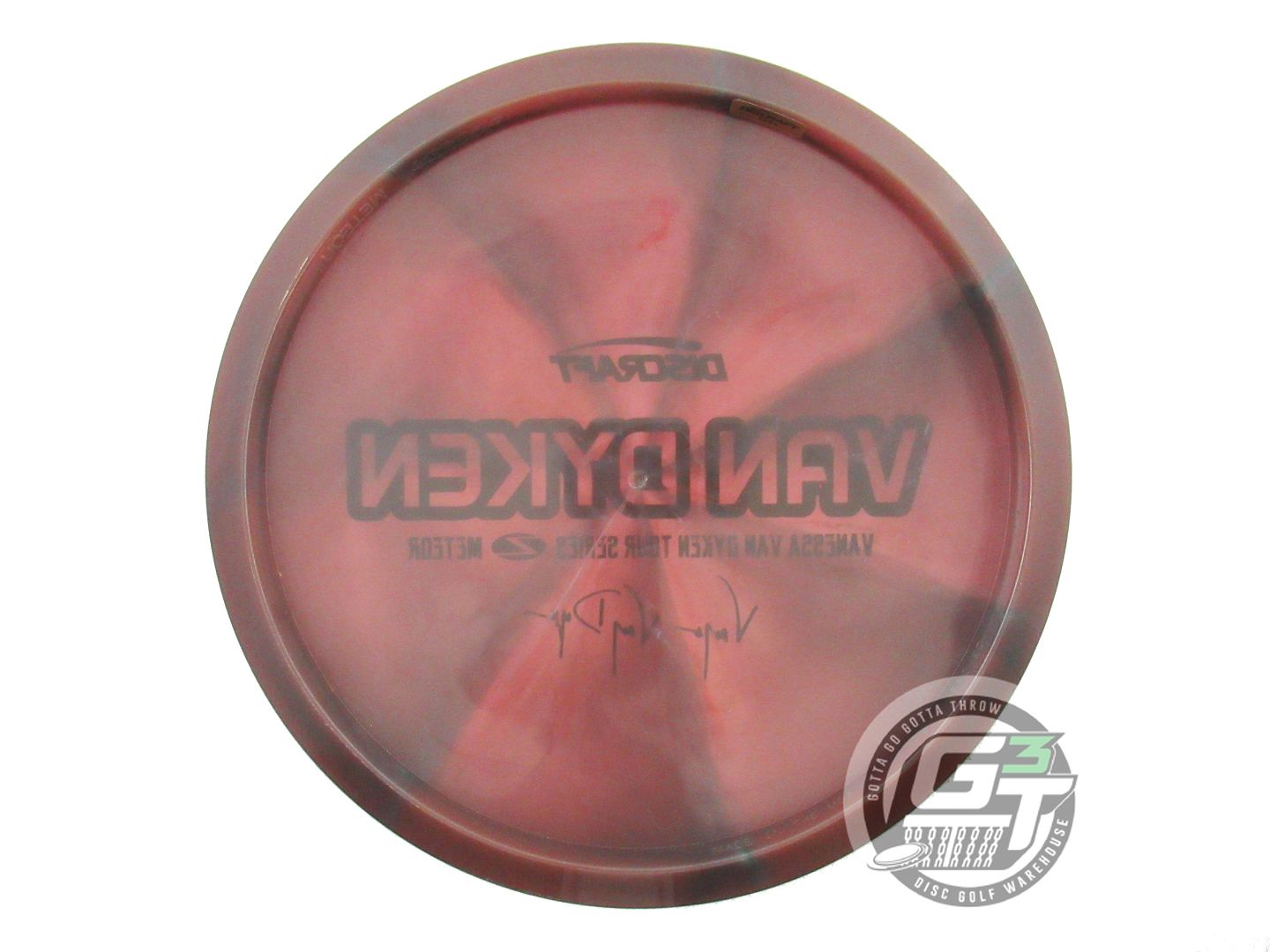 NOS Discraft [VAN DYKEN] Z Swirl Meteor 183g Dark Pink Black Stamp Midrange Disc