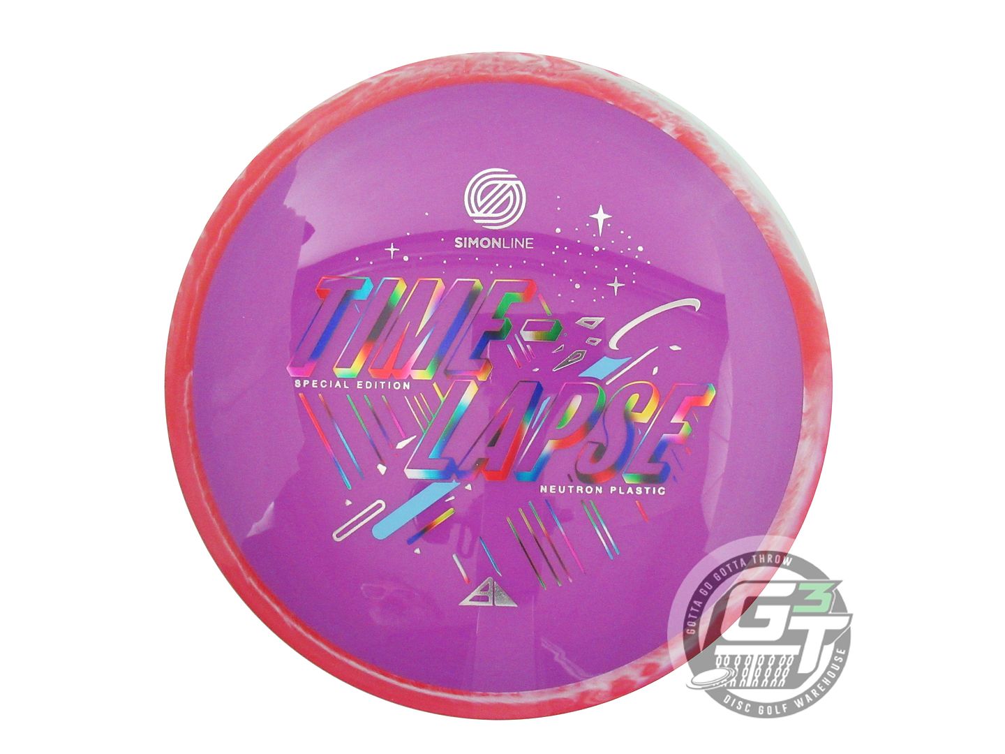 NOS Axiom Discs [SE] Neutron Time Lapse 174g Purple Red Rim Driver Golf Disc