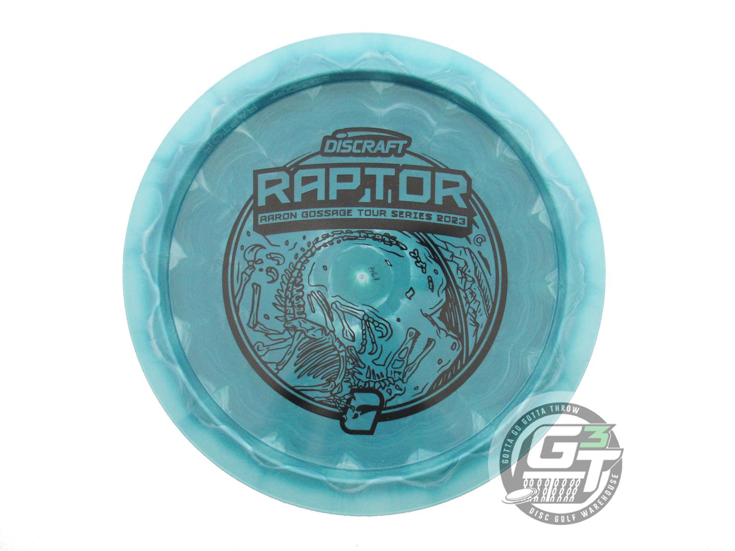 NOS Discraft [GOSSAGE] ESP Swirl Raptor 174g Teal Distance Driver Golf Disc