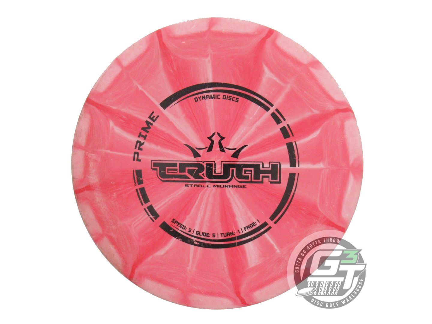 USED Dynamic Discs Prime Burst Truth 180g Red Black Stamp Midrange Golf Disc