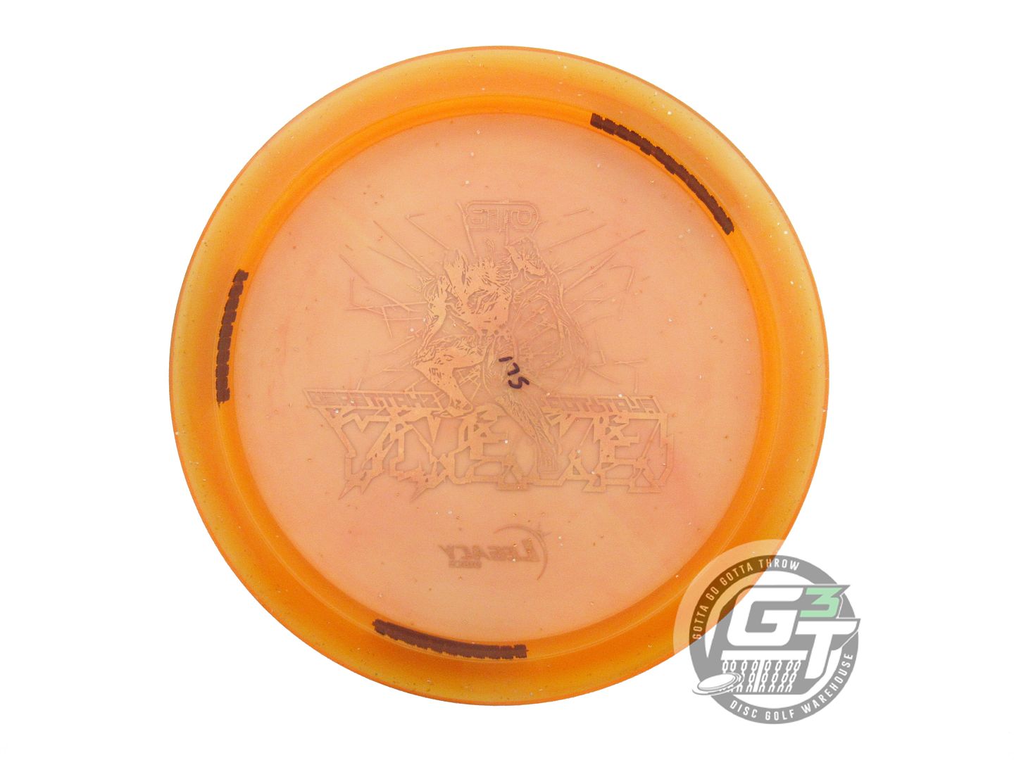 USED Legacy Discs Flat Top Shattered Enemy 175g Orange Fairway Driver Golf Disc