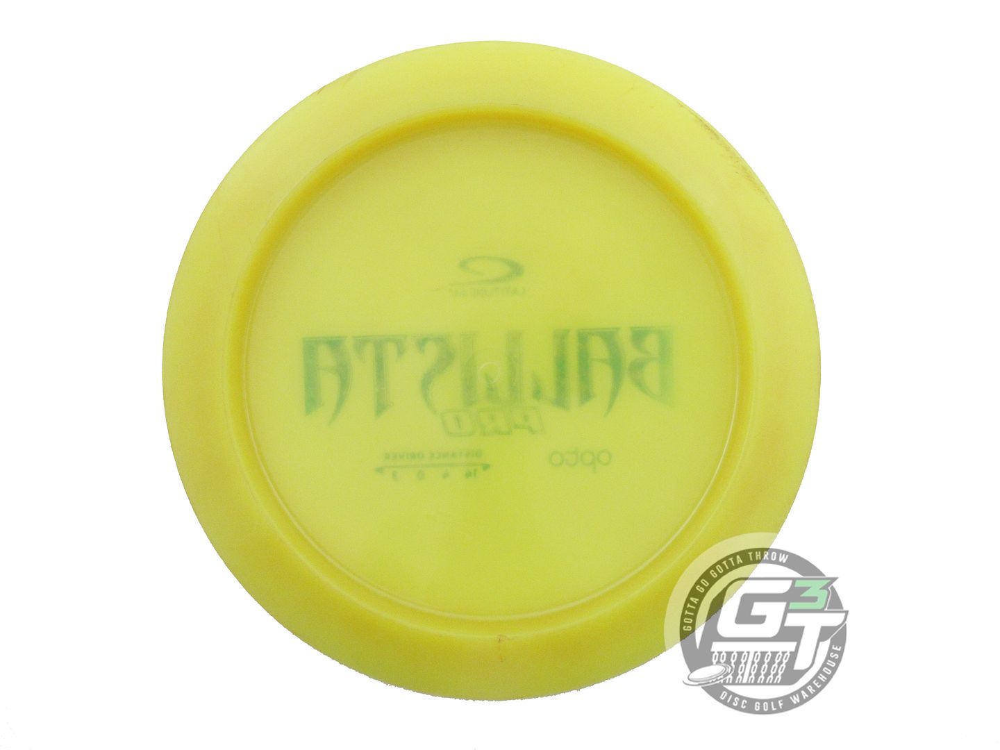 USED Latitude 64 Opto Ballista Pro 169g Yellow Teal Foil Distance Driver Disc
