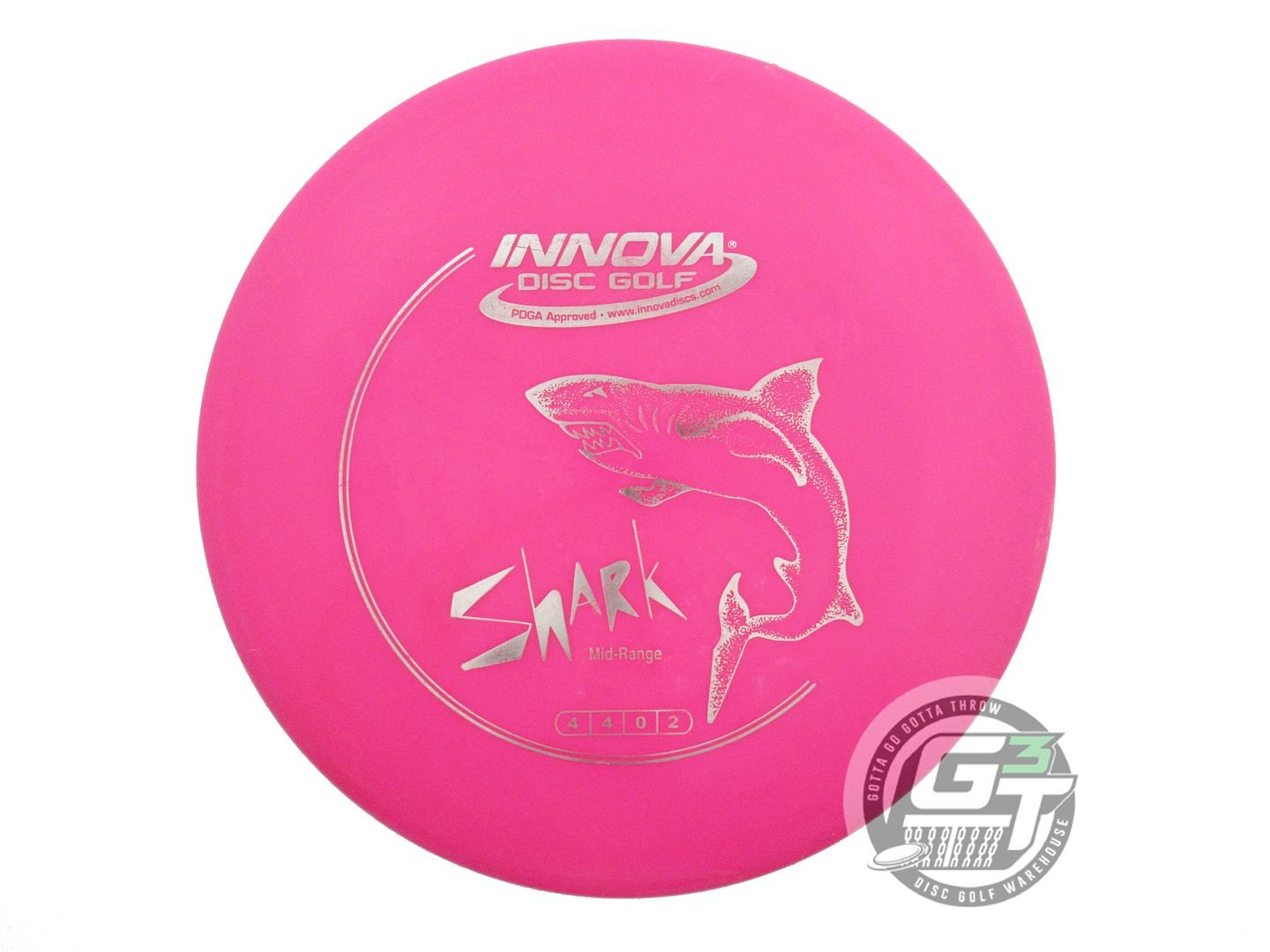 USED Innova DX Shark 146g Magenta Silver Foil Midrange Golf Disc