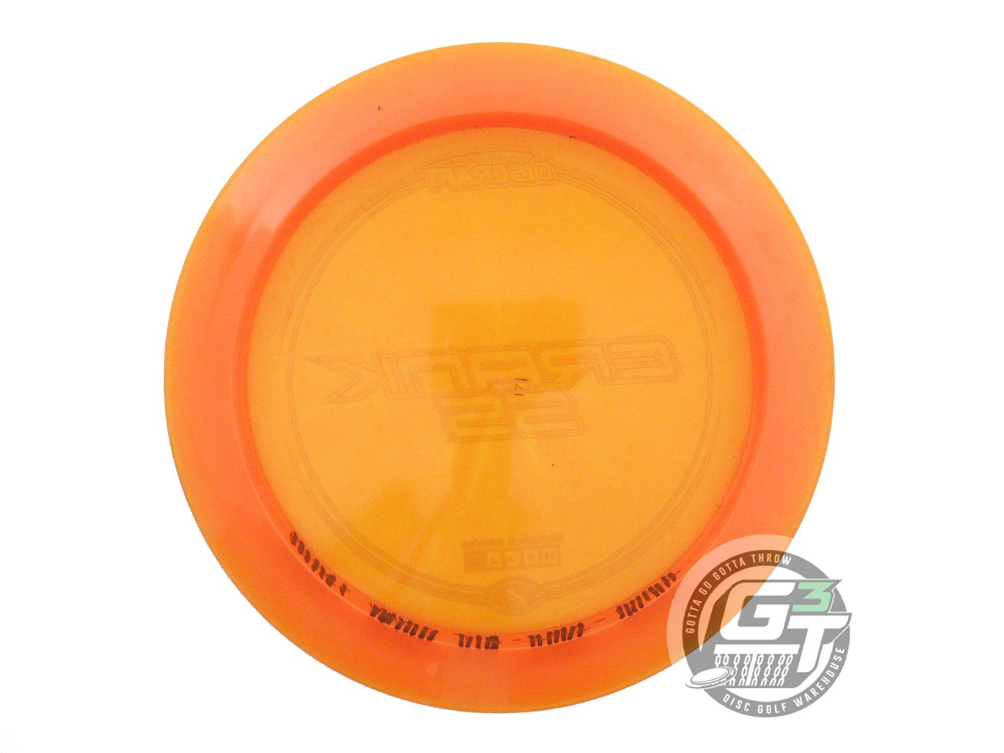USED Discraft Z Crank SS 171g Orange Silver Bamboo Foil Distance Driver Disc