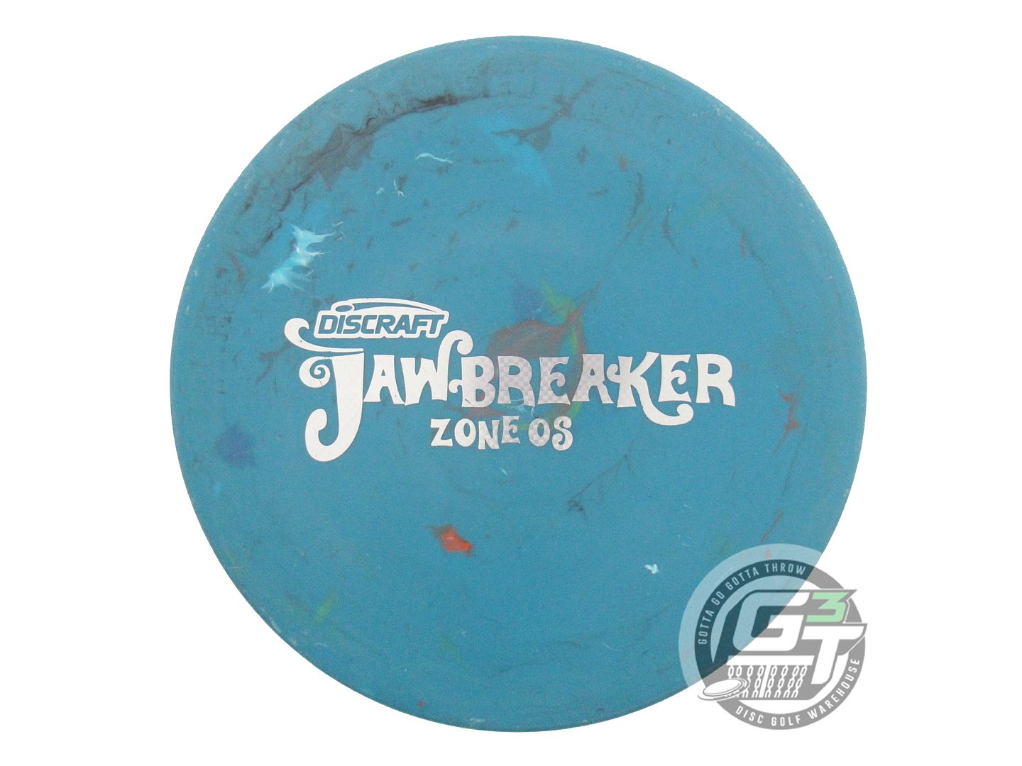 USED Discraft Jawbreaker Zone OS 168g Blue Silver Weave Foil Putter Golf Disc