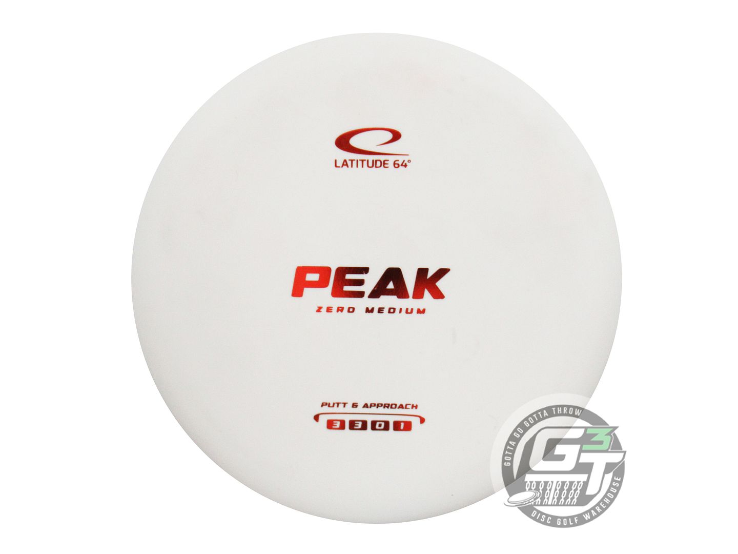 Latitude 64 Zero Line Medium Peak Putter Golf Disc (Individually Listed)
