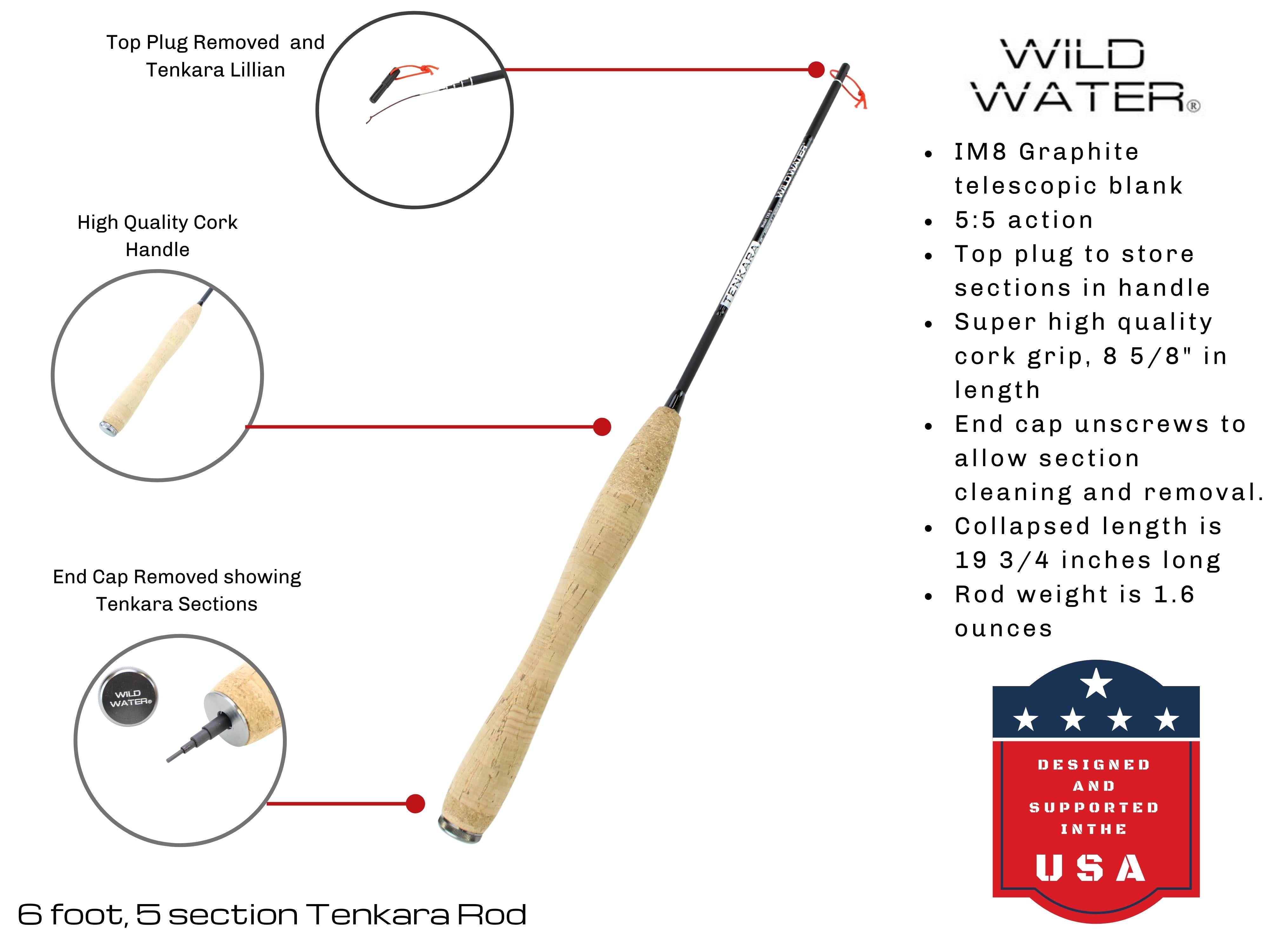 Wild Water Fly Fishing 6' Tenkara Rod