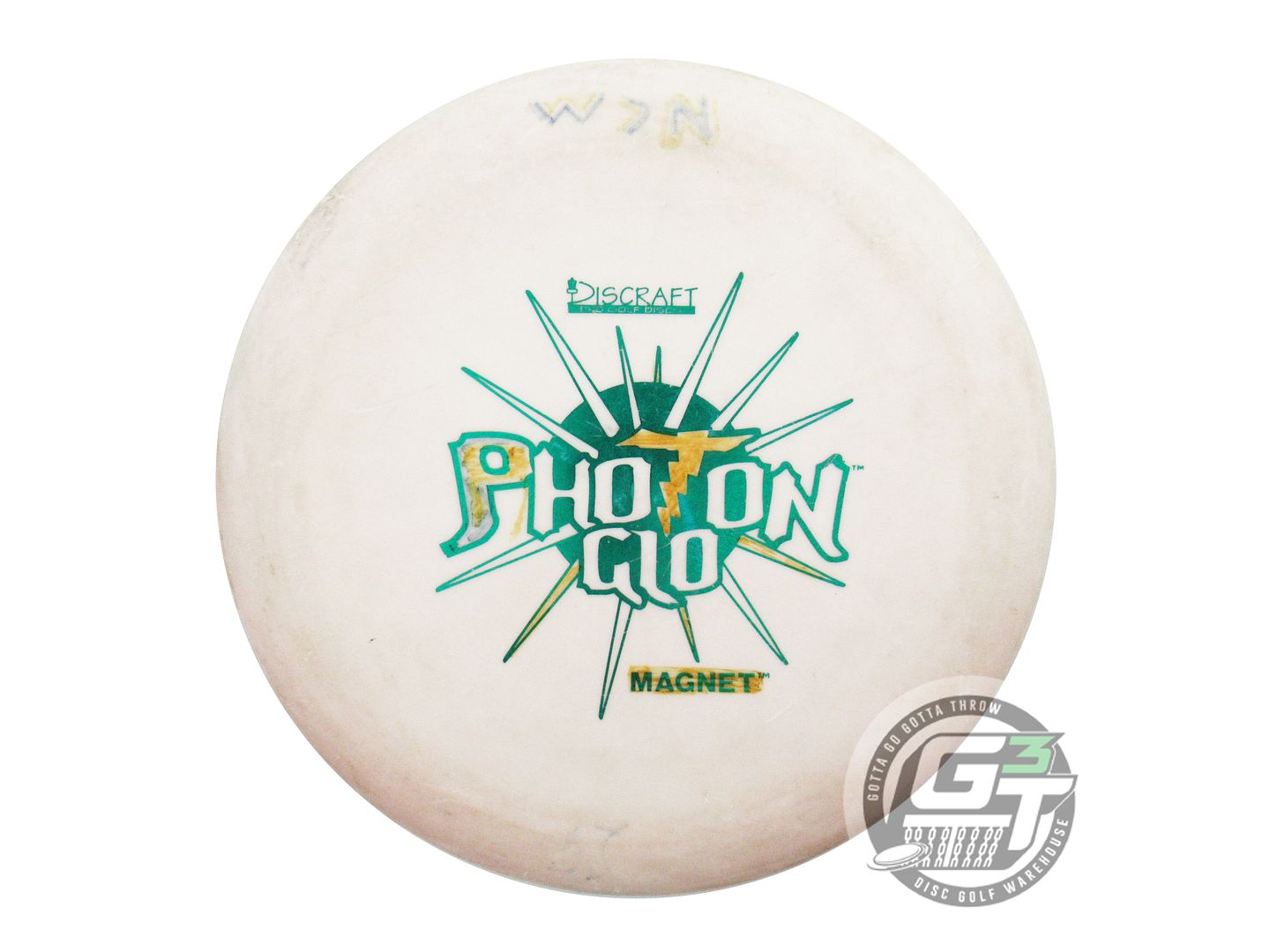 USED Discraft Photon Glo Magnet 173g Green Foil Putter Golf Disc