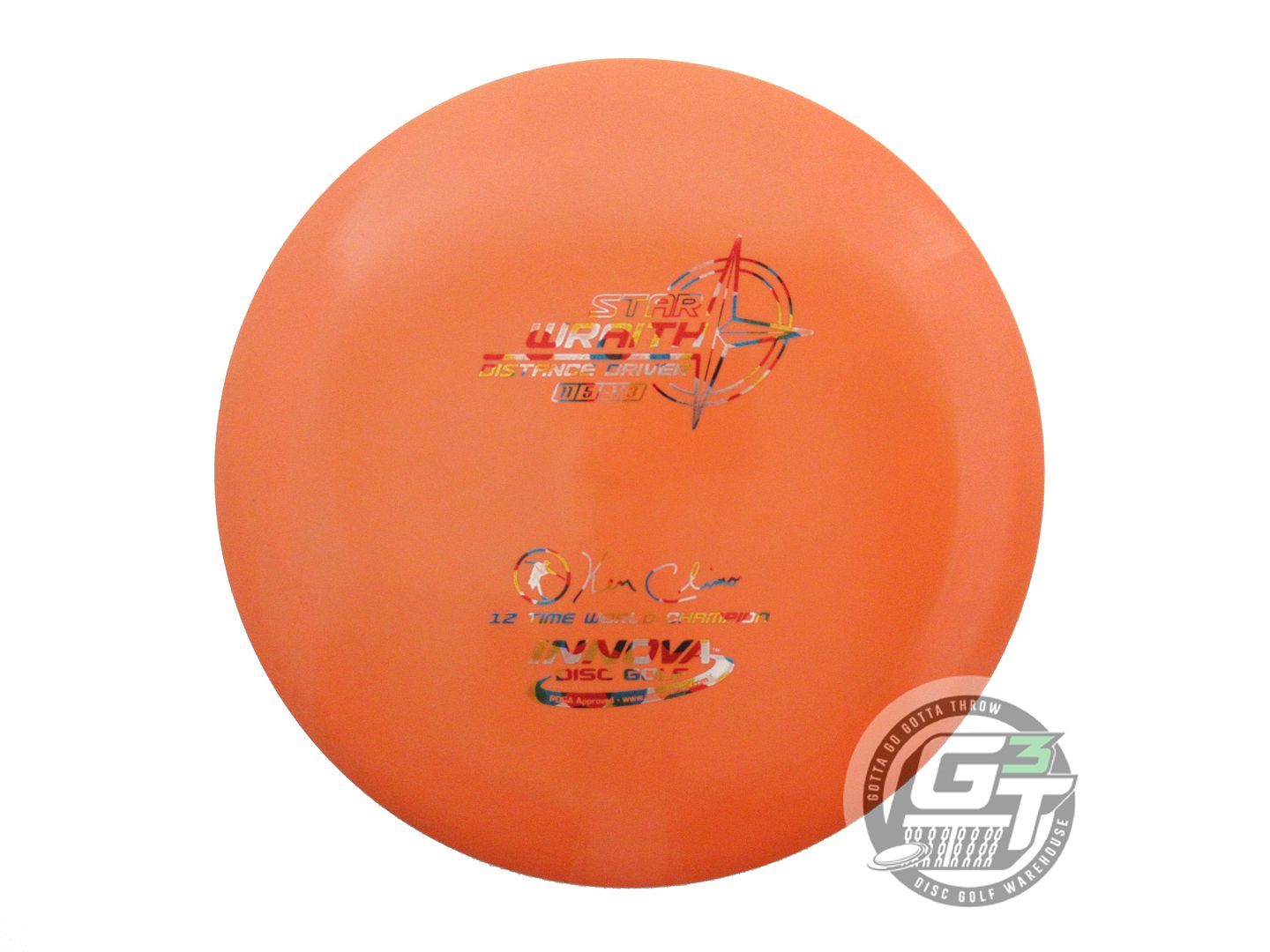 USED Innova Star Wraith 168g Orange Wonder Bread Foil Distance Driver Golf Disc