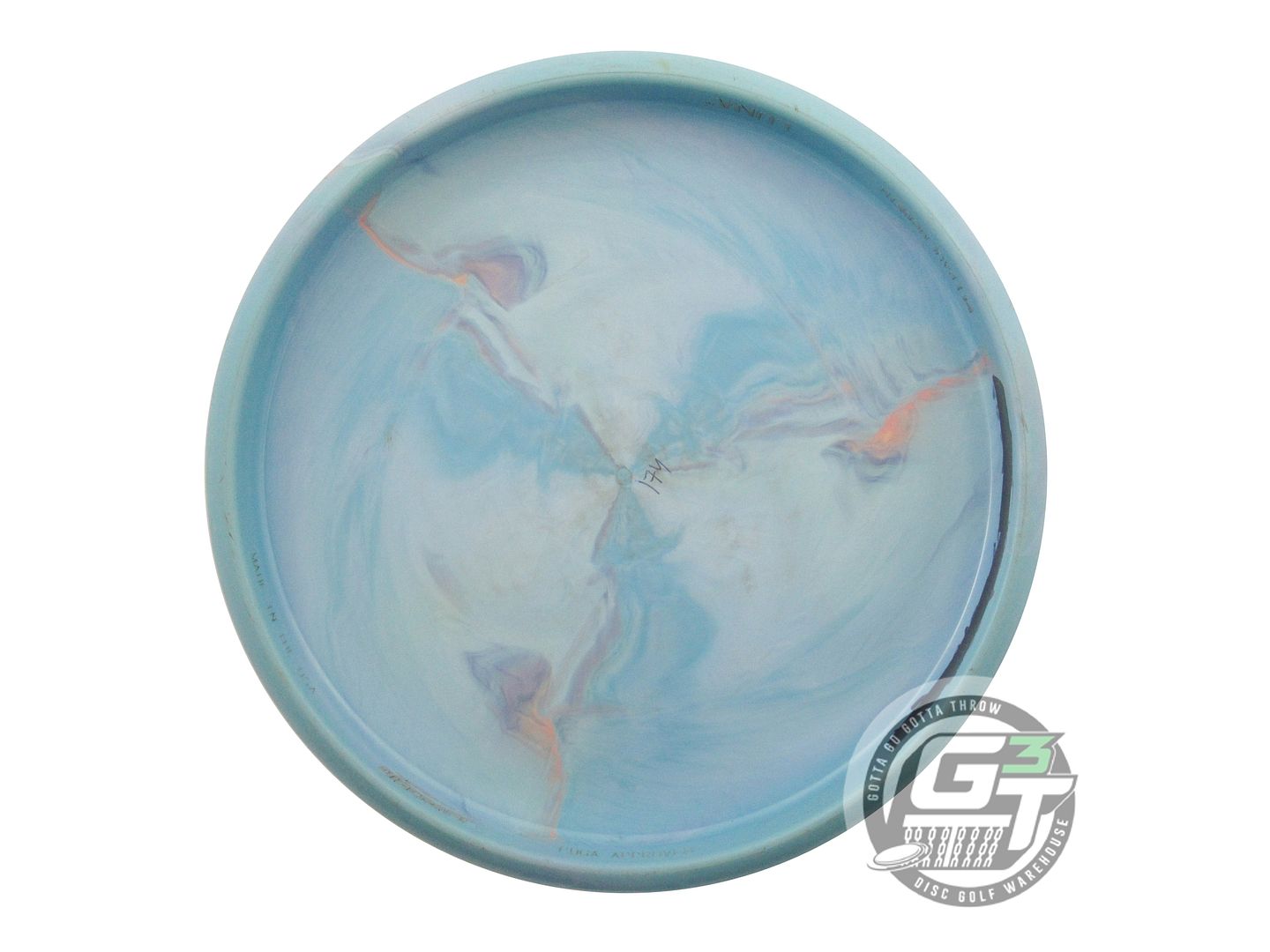 USED Discraft [McBETH] ESP Swirl Luna 174g Teal-Peach Putter Golf Disc