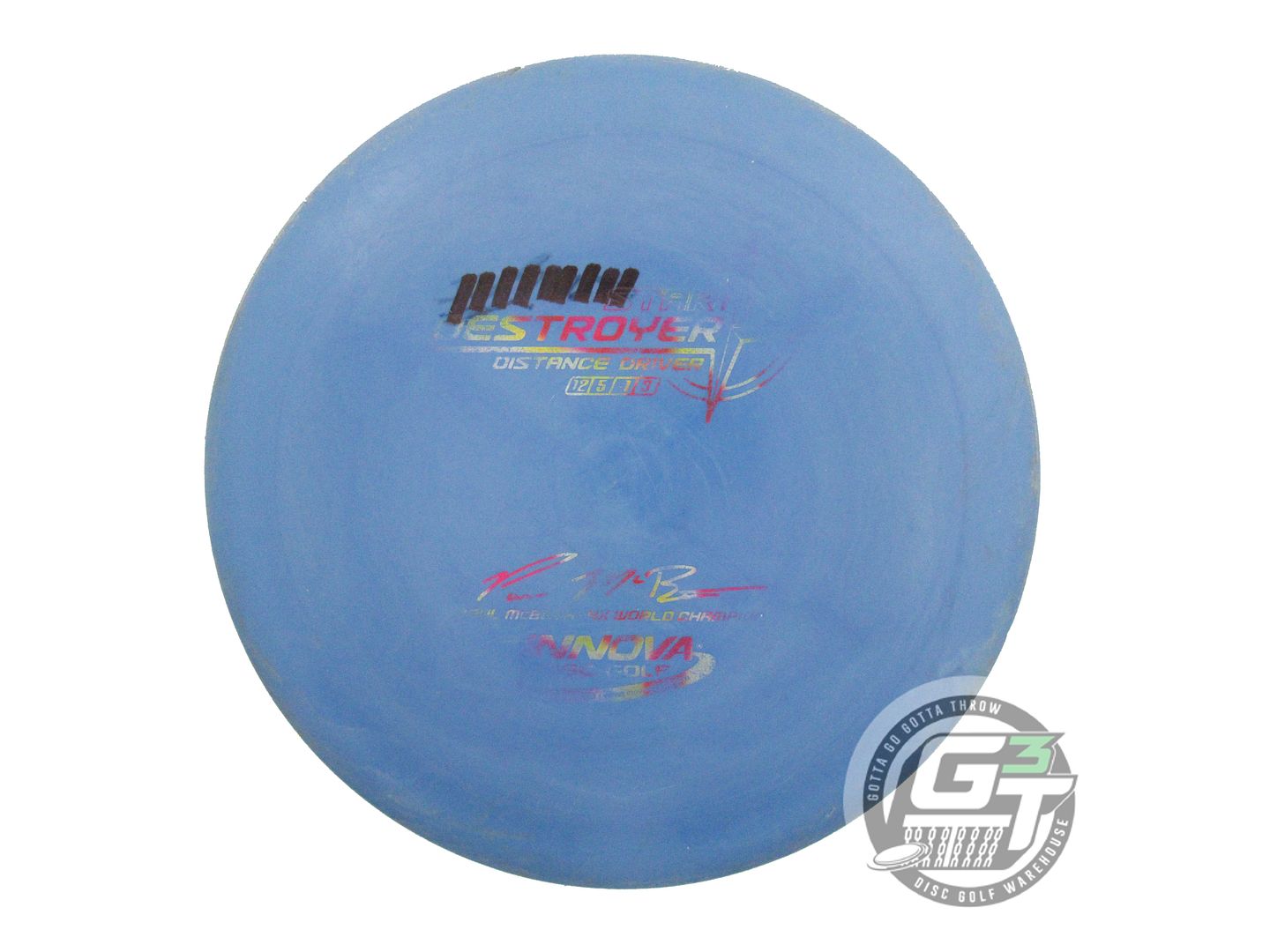 USED Innova [McBETH] Star Destroyer 175g Blue Jellybean Foil Driver Golf Disc