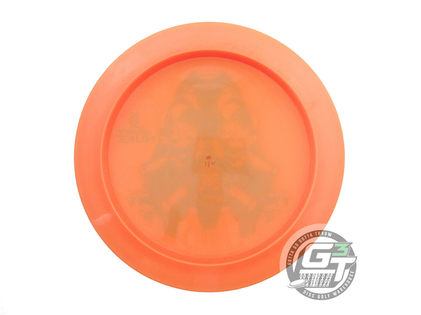 USED Discraft Big Z Nuke 174g Orange Black Stamp Distance Driver Golf Disc