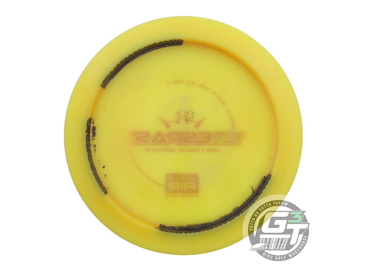 USED Dynamic Discs Lucid AIR Trespass 157g Yellow Red Foil Distance Driver Disc