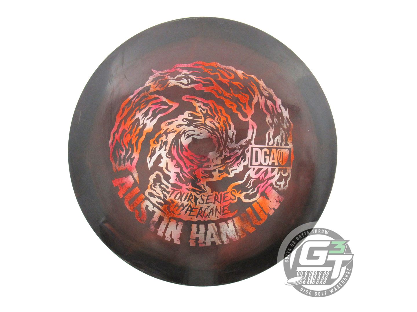 USED DGA [HANNUM] Swirl Hypercane 176g Black-Pink Driver Golf Disc