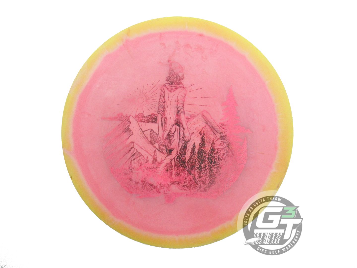 USED Innova Halo Star Boss 176g Yellow-Pink Distance Driver Golf Disc