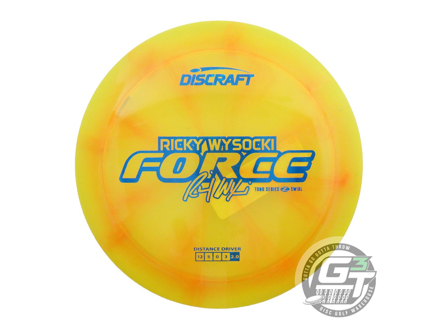 Discraft Limited Edition 2025 Tour Series Ricky Wysocki Swirl Elite Z Force Distance Driver Golf Disc (Individually Listed)