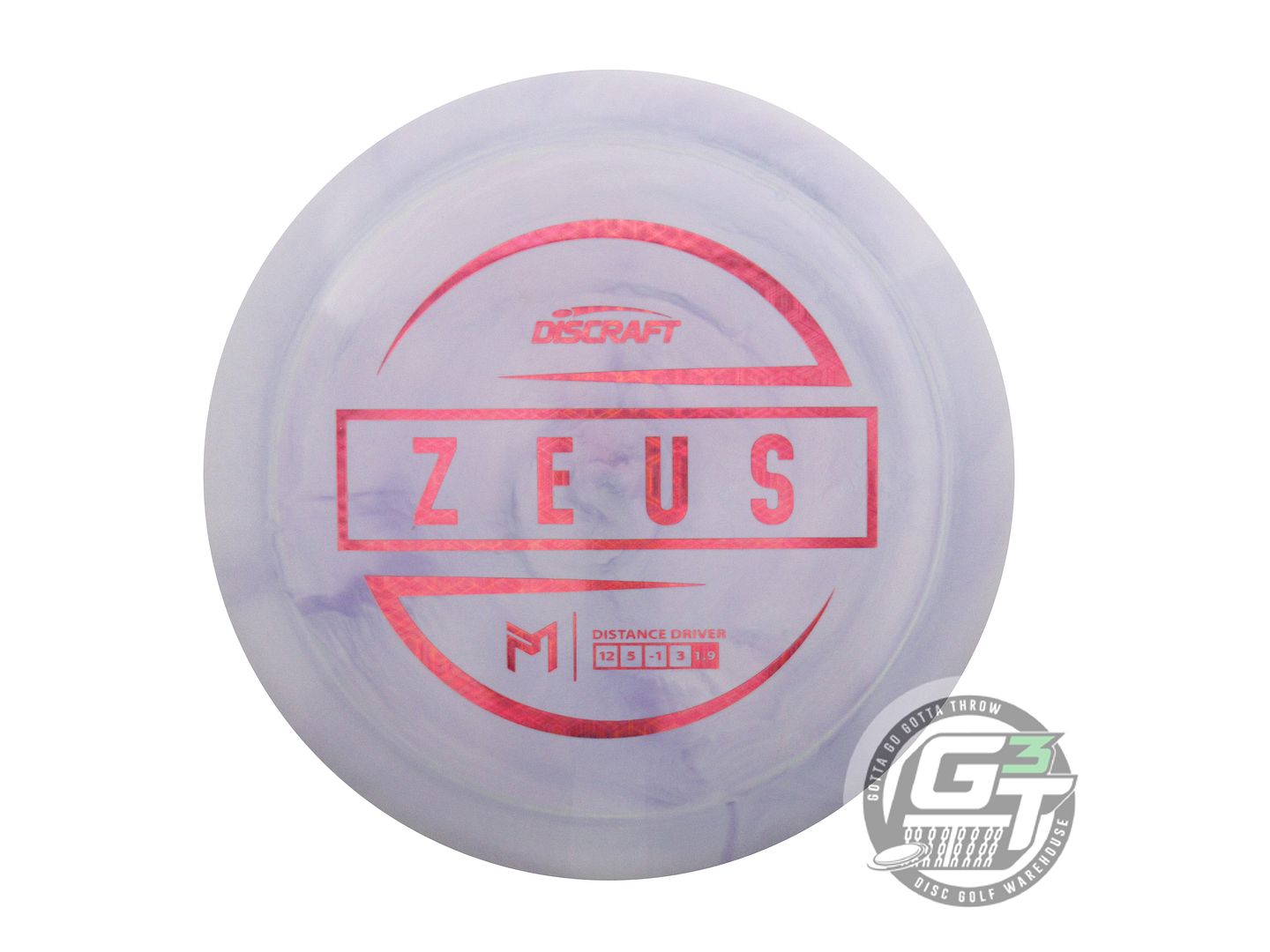NOS Discraft [McBETH] ESP Zeus 175g Lilac Pink Tron Foil Driver Golf Disc