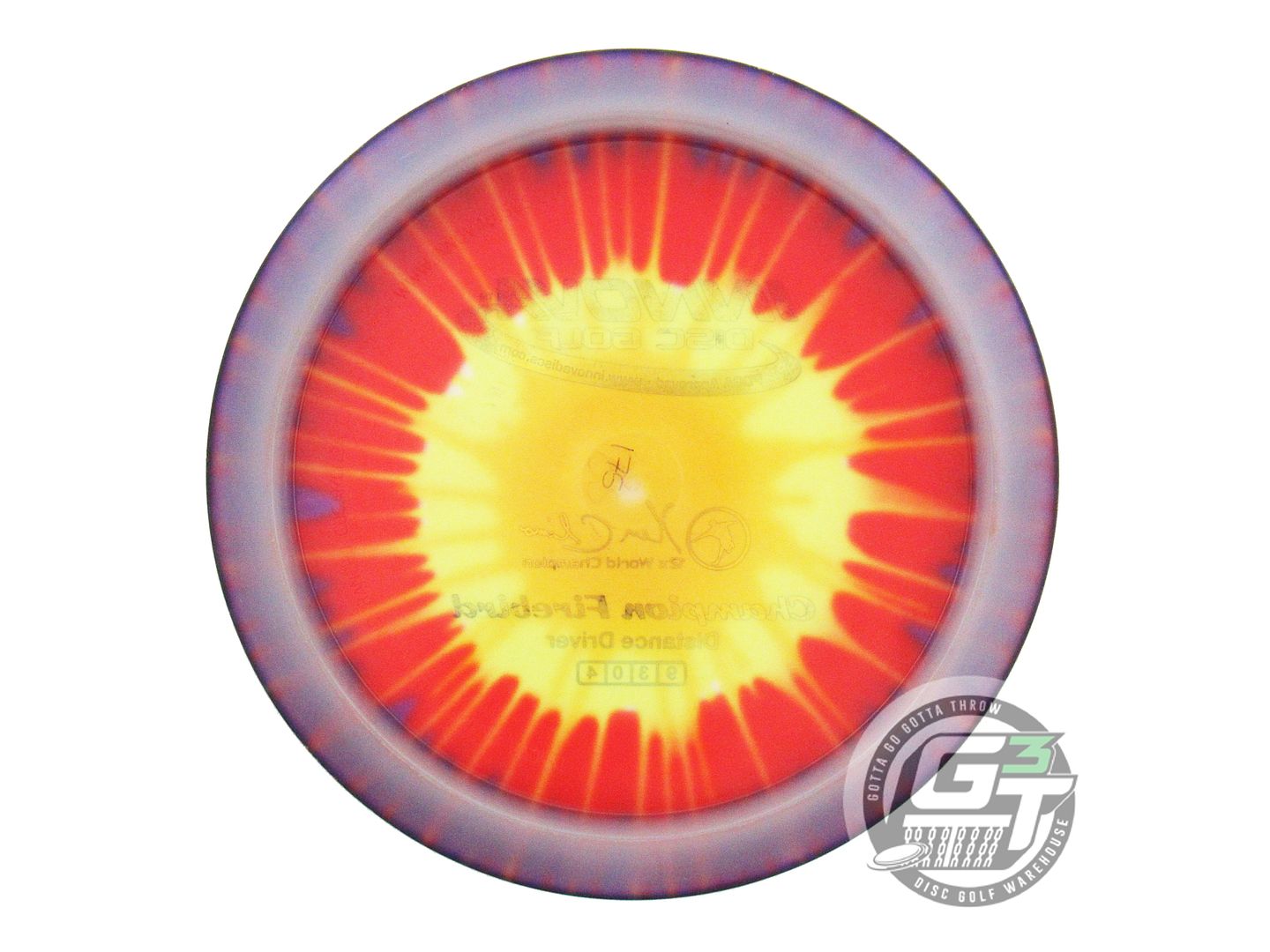 USED Innova I-DYE Champion Firebird 175g Purple Burst Distance Driver Golf Disc