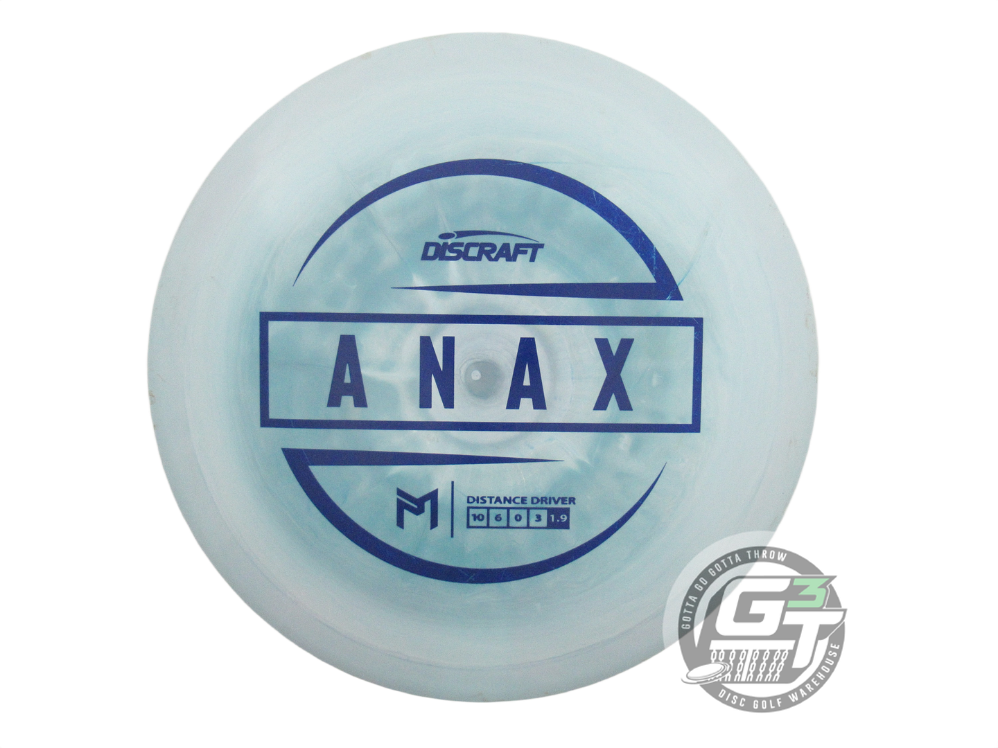 USED Discraft [McBETH] ESP Anax 177g Teal Blue Stamp Driver Golf Disc