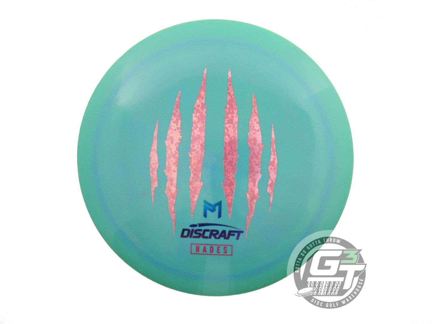 USED Discraft [McBETH] 6X CLAW ESP Hades 172g Green-Teal Pink Heart Driver Disc