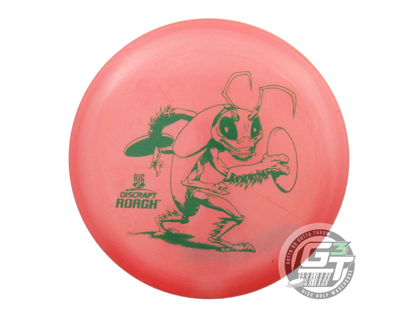 USED Discraft Big Z Roach 175g Pink Green Stamp Putter Golf Disc