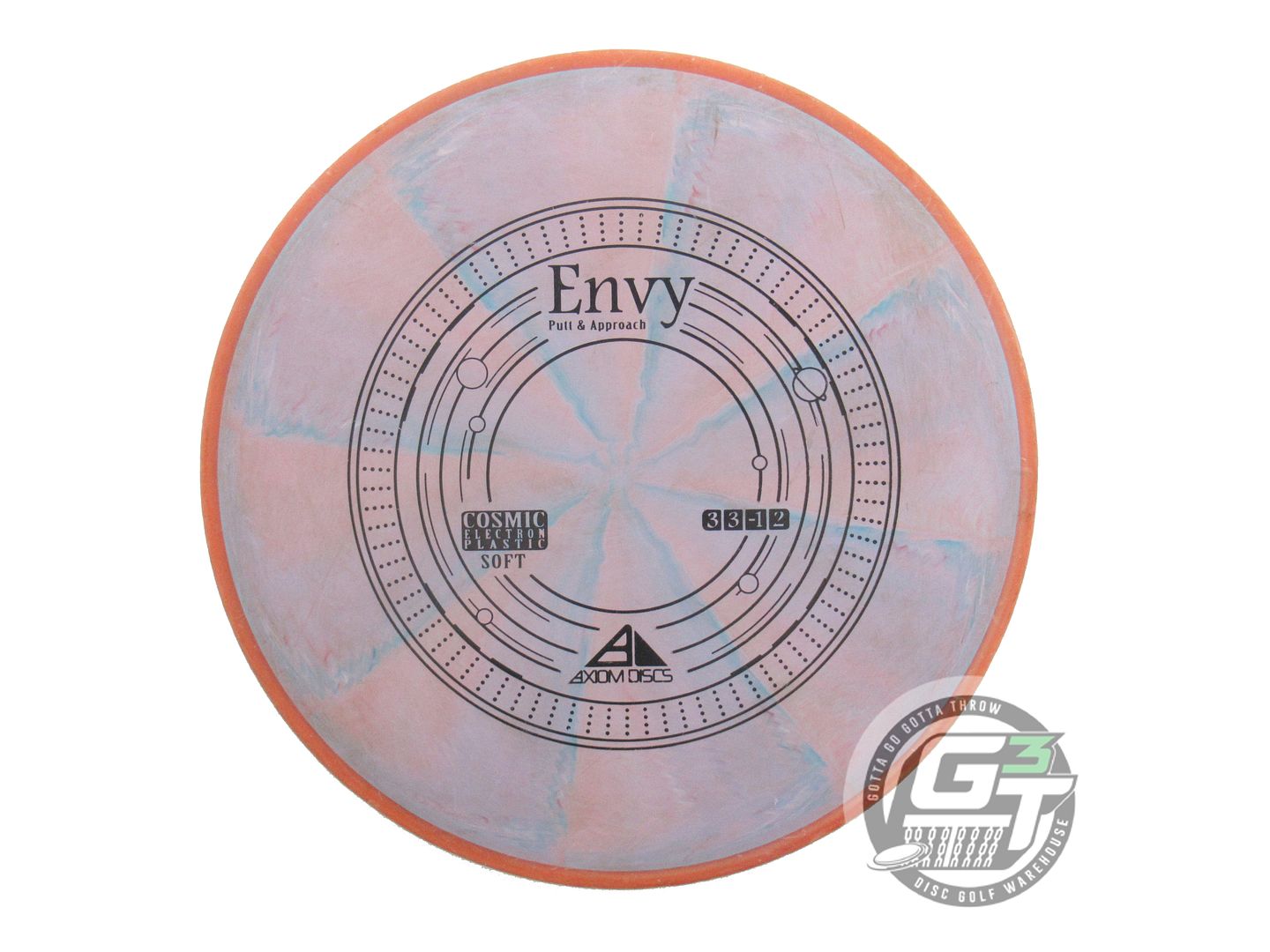 USED Axiom Discs Cosmic Electron Soft Envy 172g Lilac-Blue Orange Putter Disc