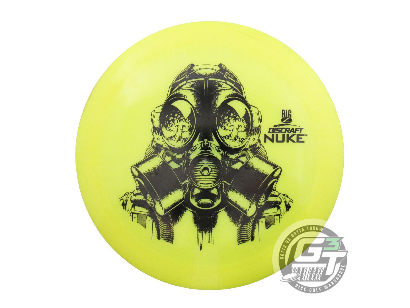 USED Discraft Big Z Nuke 174g Yellow Black Stamp Distance Driver Golf Disc