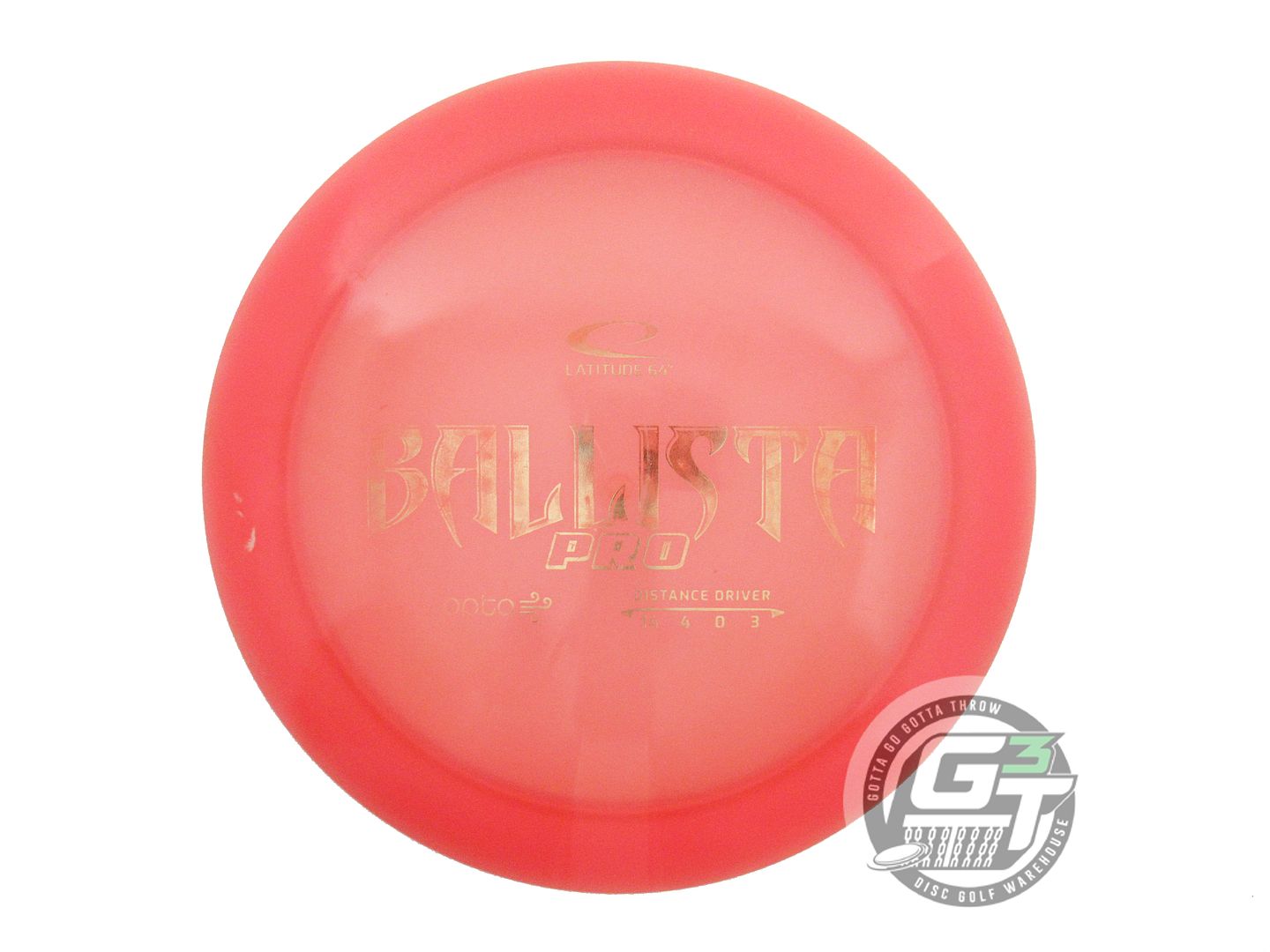USED Latitude 64 Opto AIR Ballista Pro 159g Pink Gold Foil Distance Driver Disc