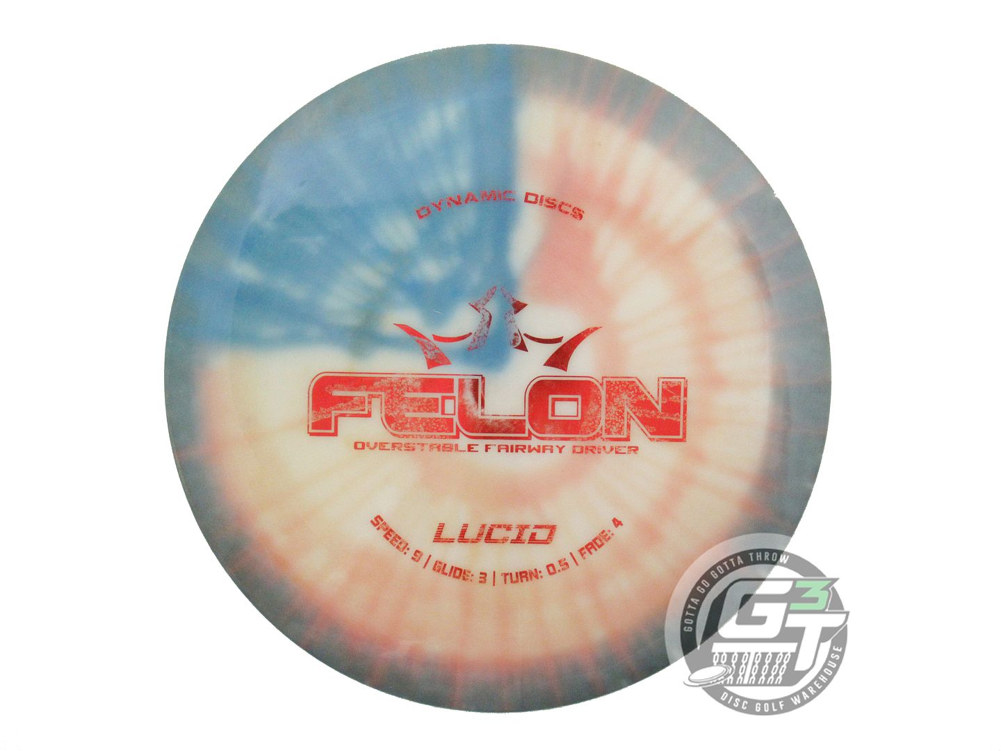 USED Dynamic Discs MyDye Lucid Felon 173g Flag Fairway Driver Golf Disc