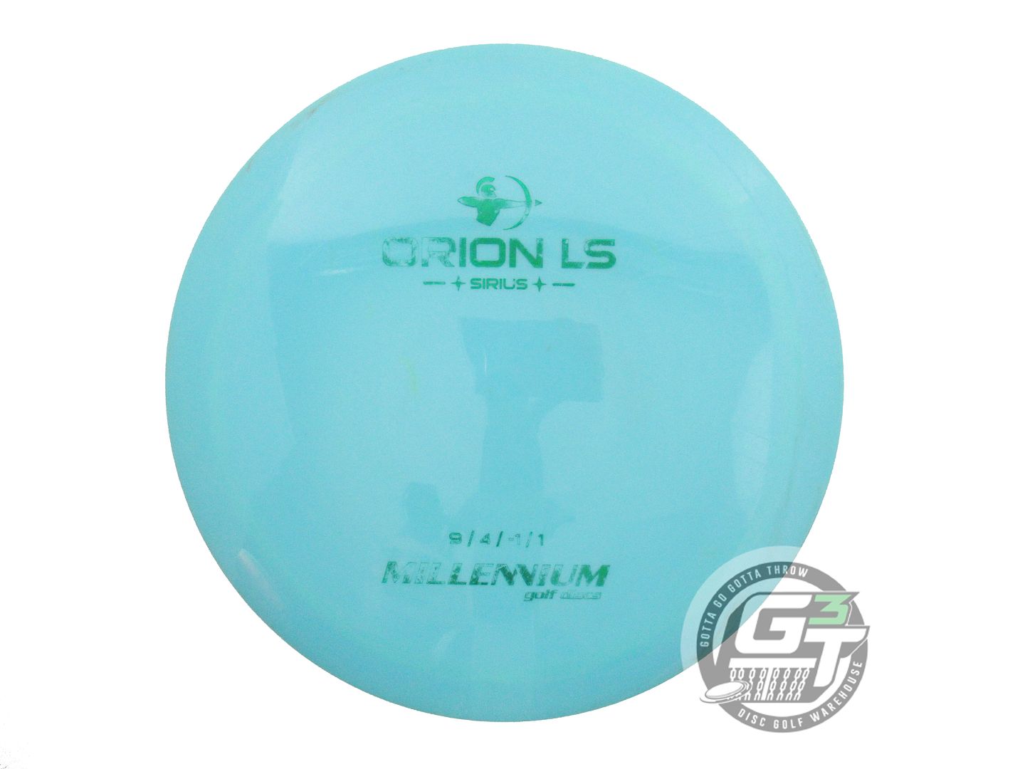 USED Millennium Sirius Orion LS 169g Sky Blue Green Foil Distance Driver Disc