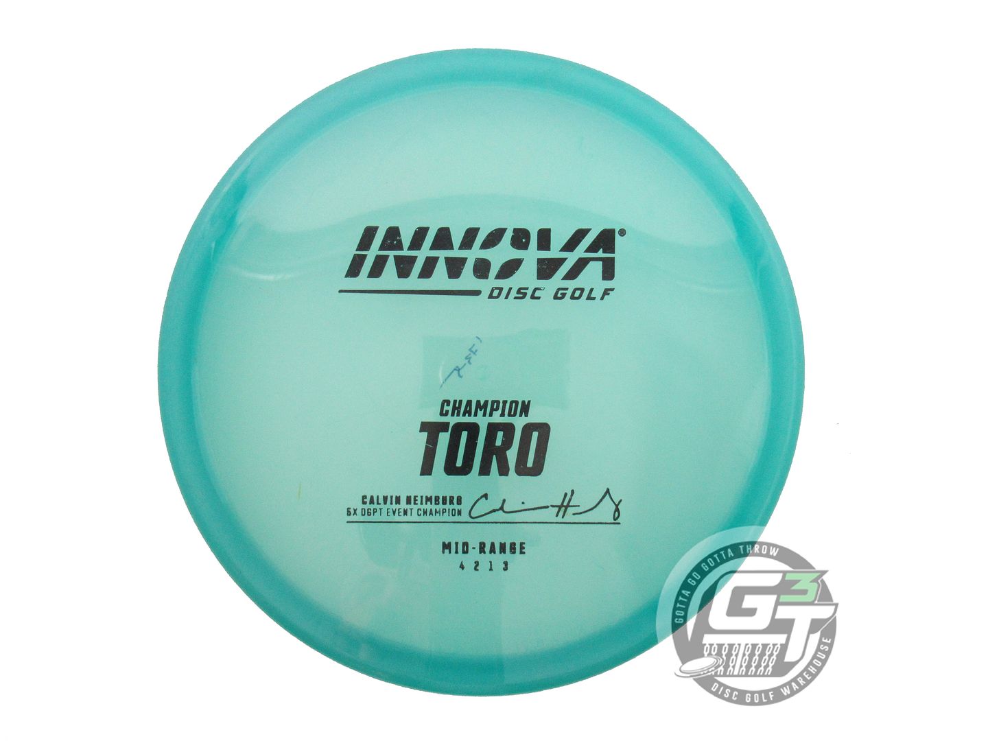 USED Innova [HEIMBURG] Champion Toro 175g Seafoam Black Stamp Midrange Golf Disc