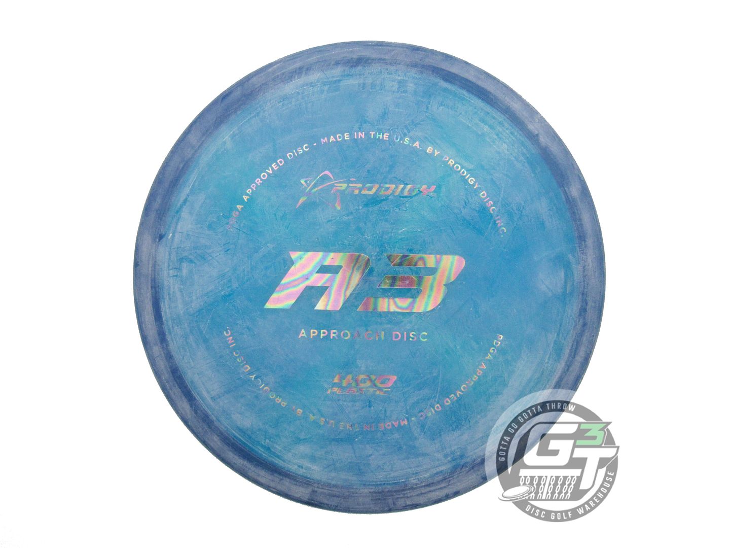 USED Prodigy Discs 400 A3 172g Blue Oil Slick Foil CHALKY Midrange Golf Disc