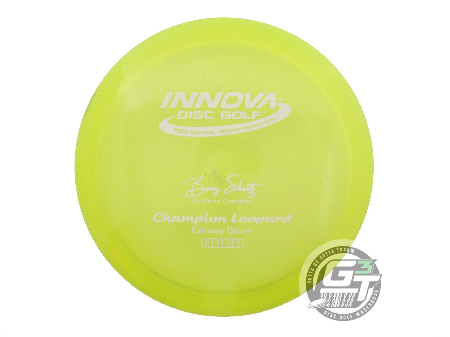 USED Innova Champion Leopard 168g Yellow White Stamp Fairway Driver Golf Disc