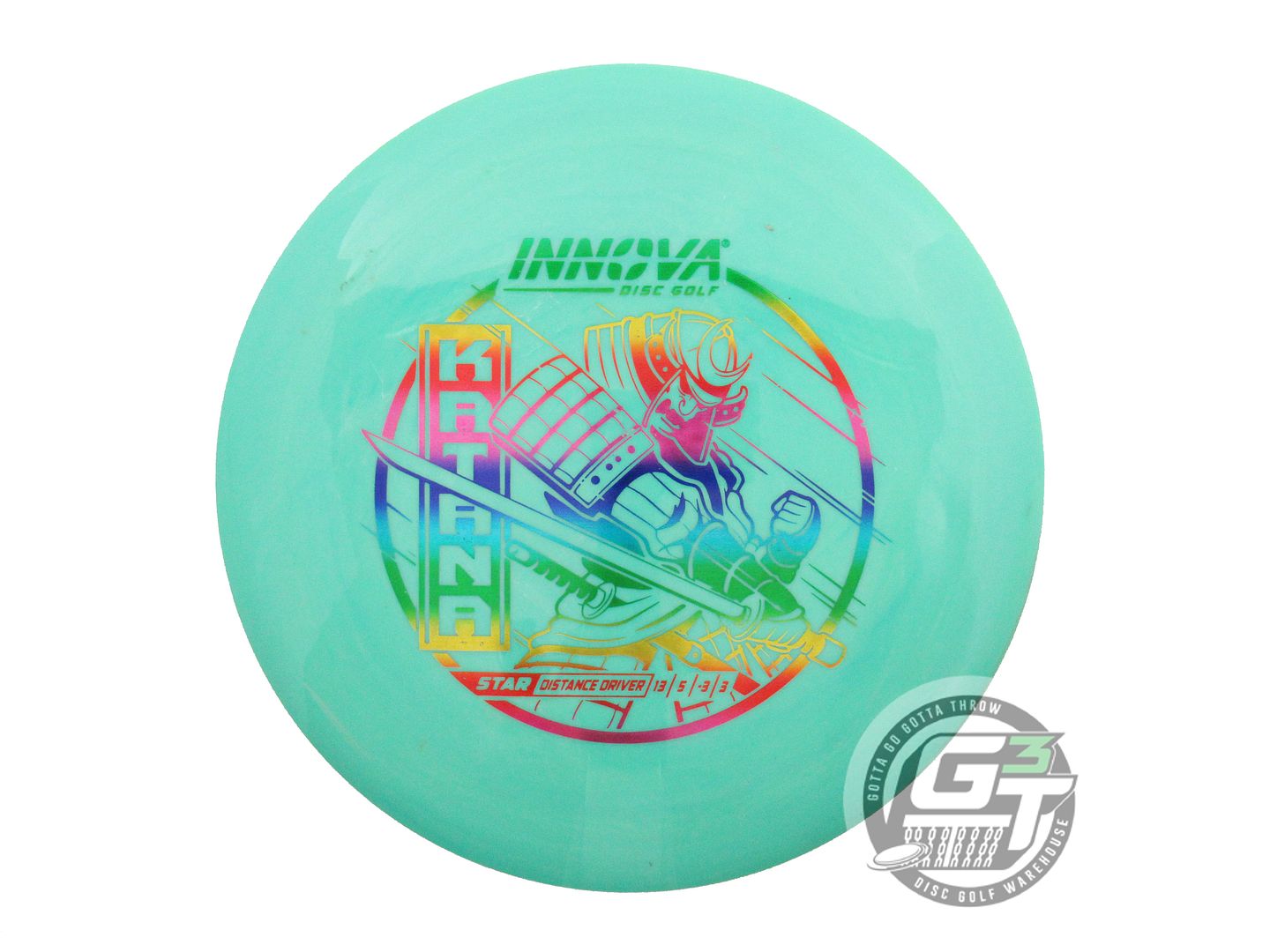 USED Innova Star Katana 175g Seafoam Rainbow Foil Distance Driver Golf Disc