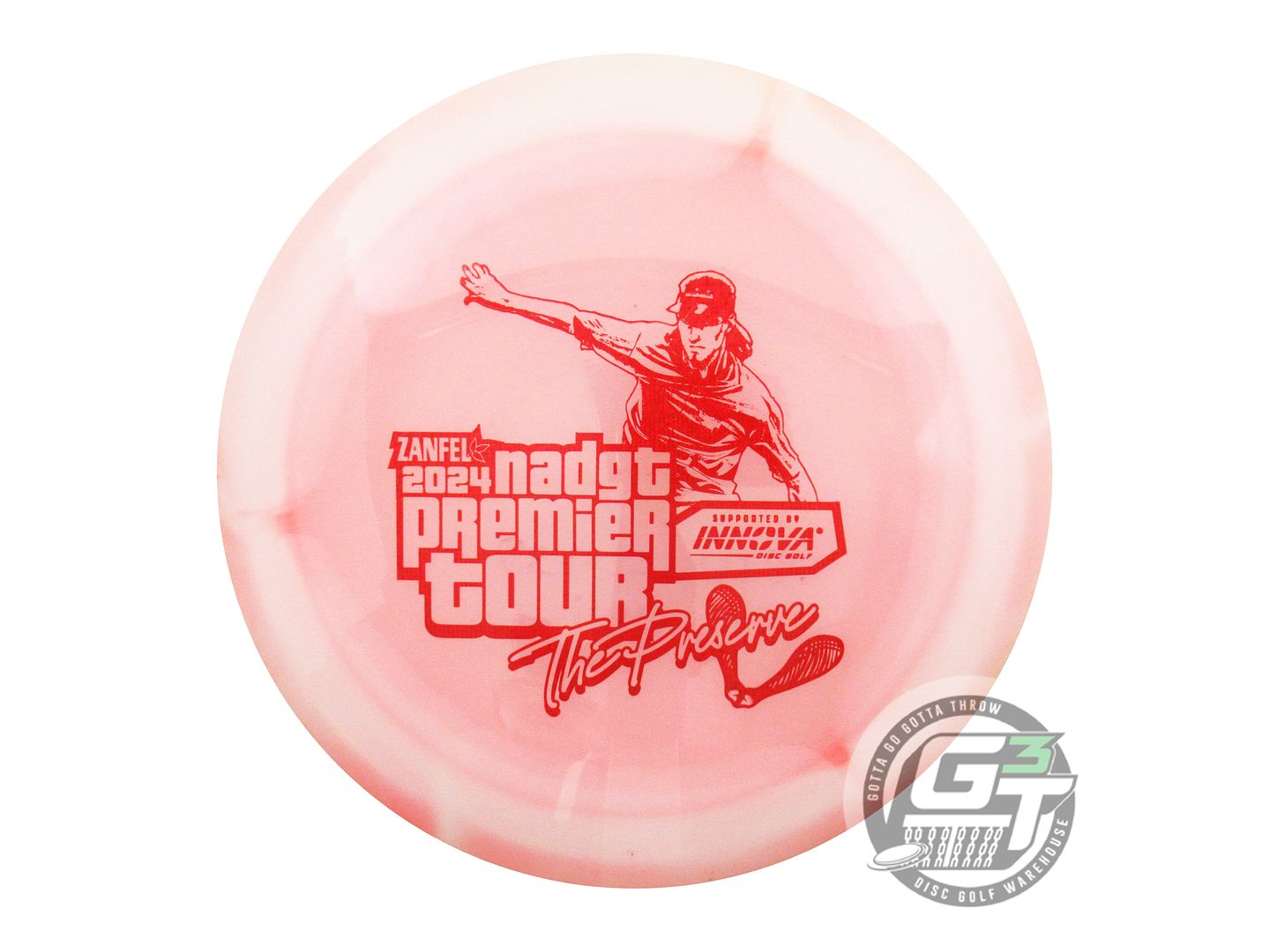 USED Innova [NADGT] Halo Champion Wraith 175g White-Pink Distance Driver Disc