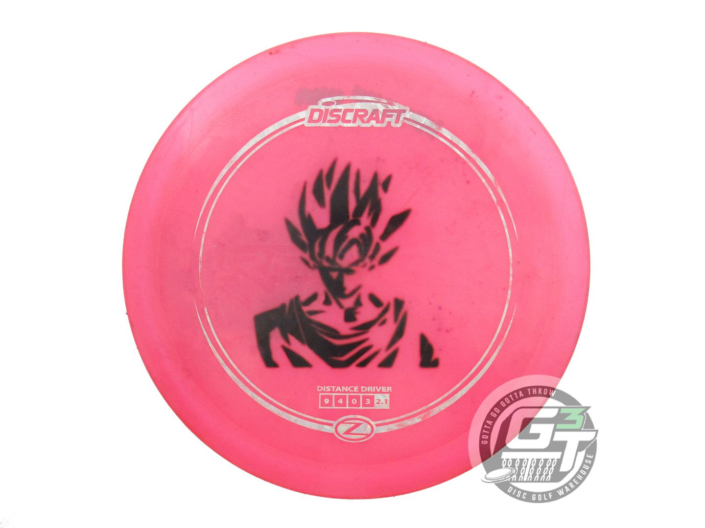 USED Discraft Z Raptor 172g Pink HOME DYED Distance Driver Golf Disc