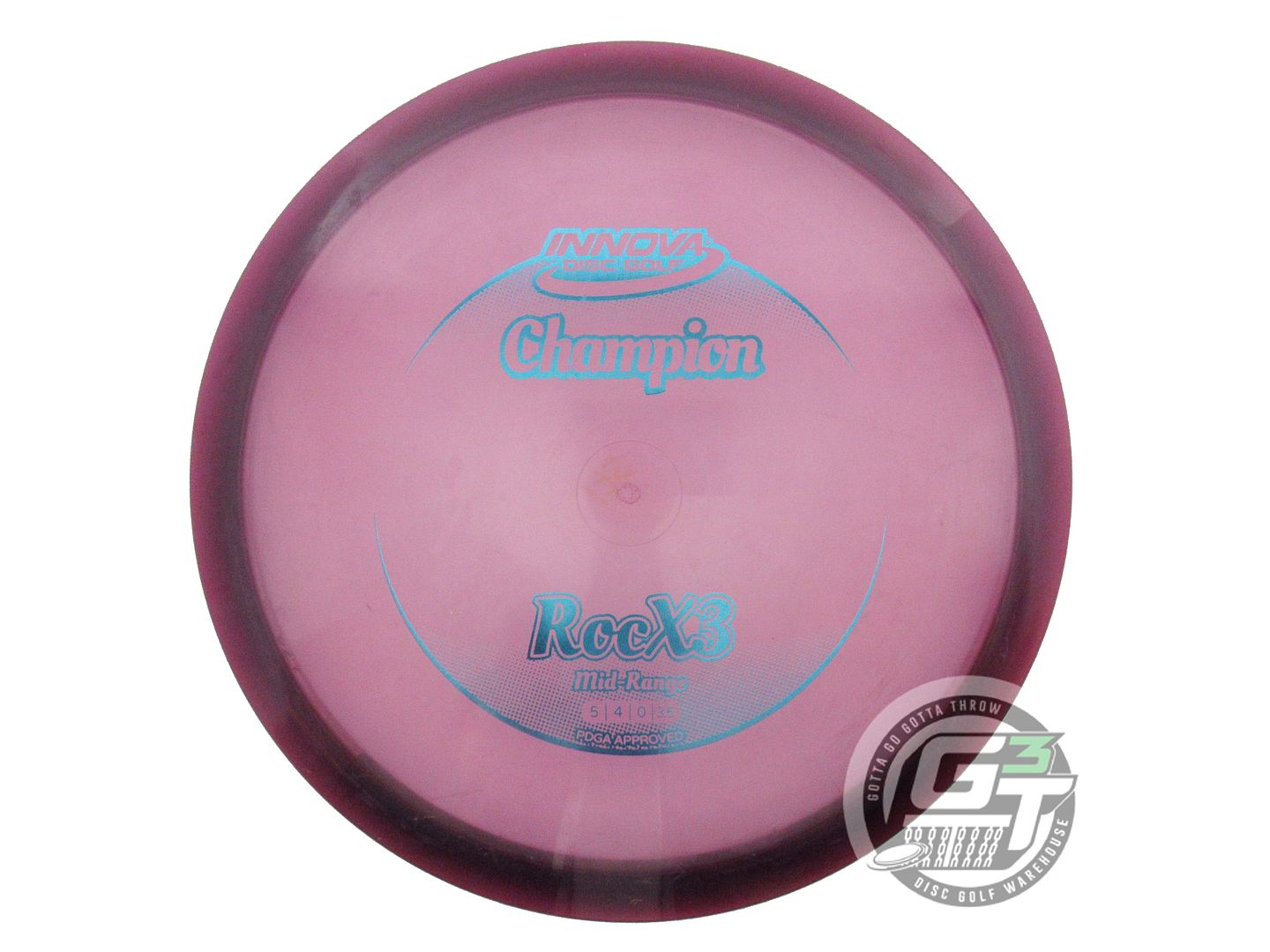 USED Innova Champion RocX3 178g Purple Blue Foil Midrange Golf Disc