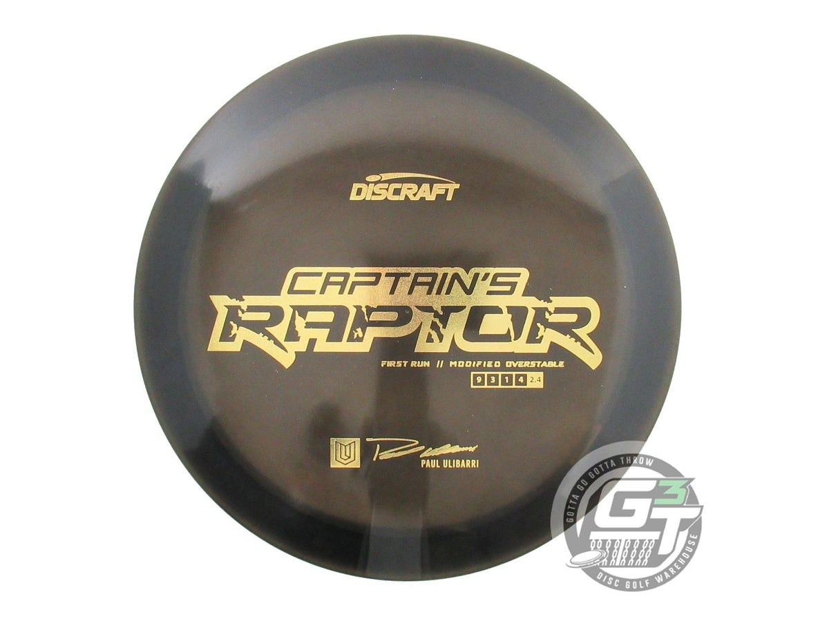USED Discraft Special Blend Z Raptor 174g Black Gold Glitter Foil Driver Disc