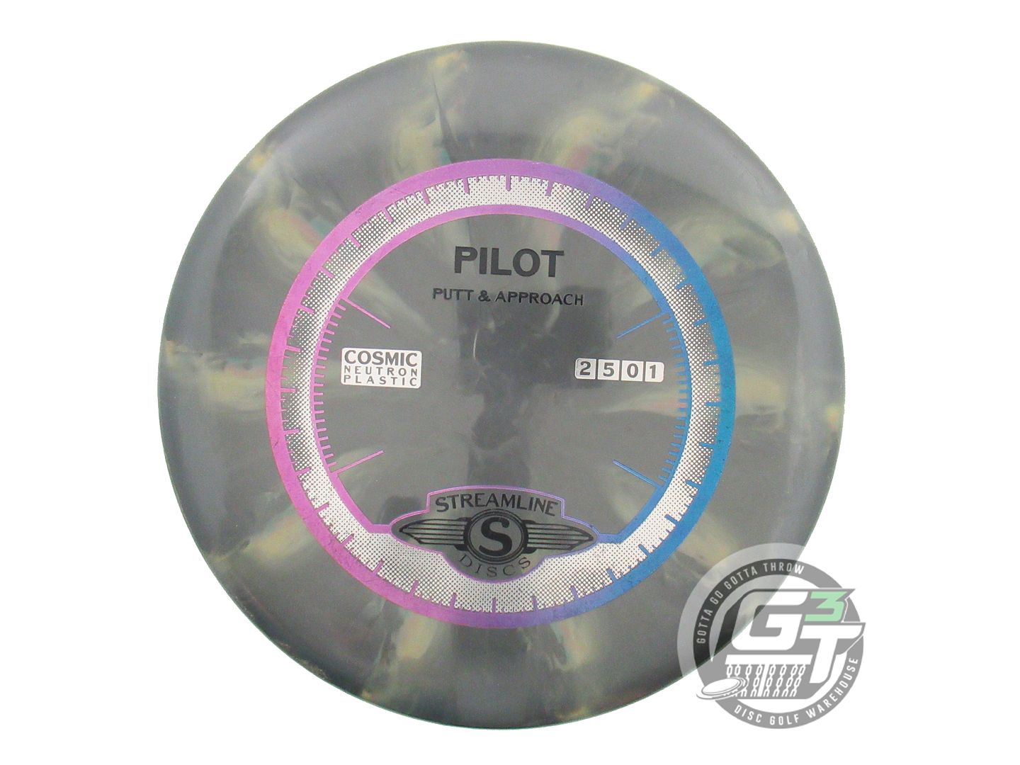 USED Streamline Discs Cosmic Neutron Pilot 174g Gray-Peach Putter Golf Disc