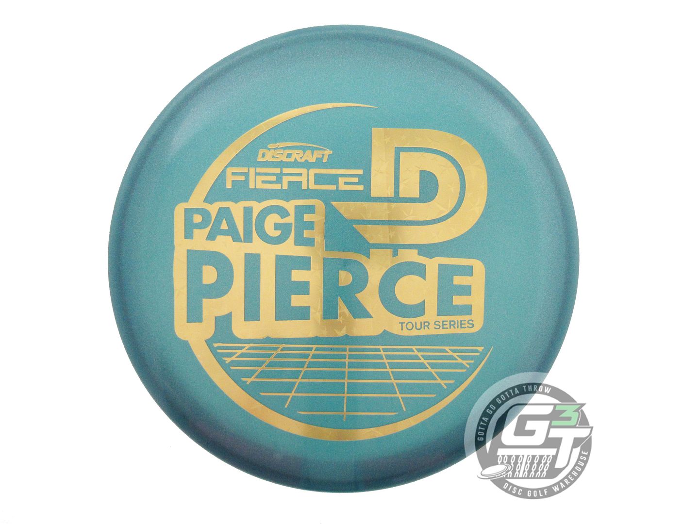 NOS Discraft [PIERCE] Metallic Z Fierce 174g Blue Gold Star Foil Putter Disc