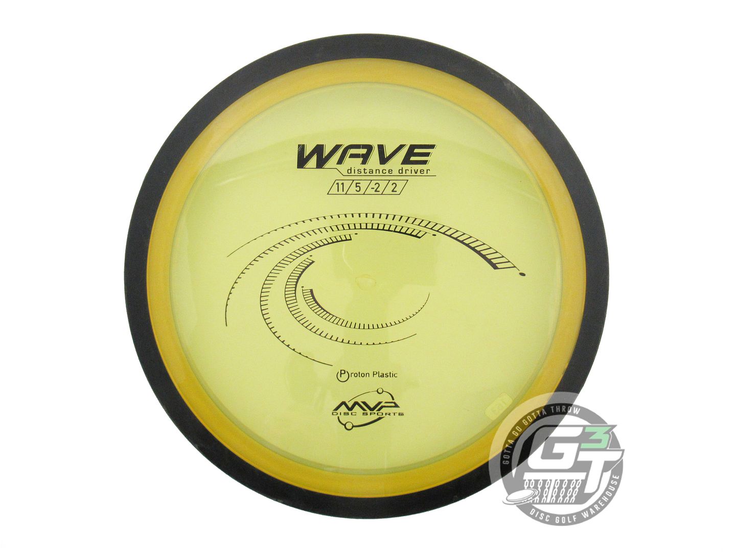 USED MVP Disc Sports Classic Proton Wave 163g Yellow Distance Driver Golf Disc