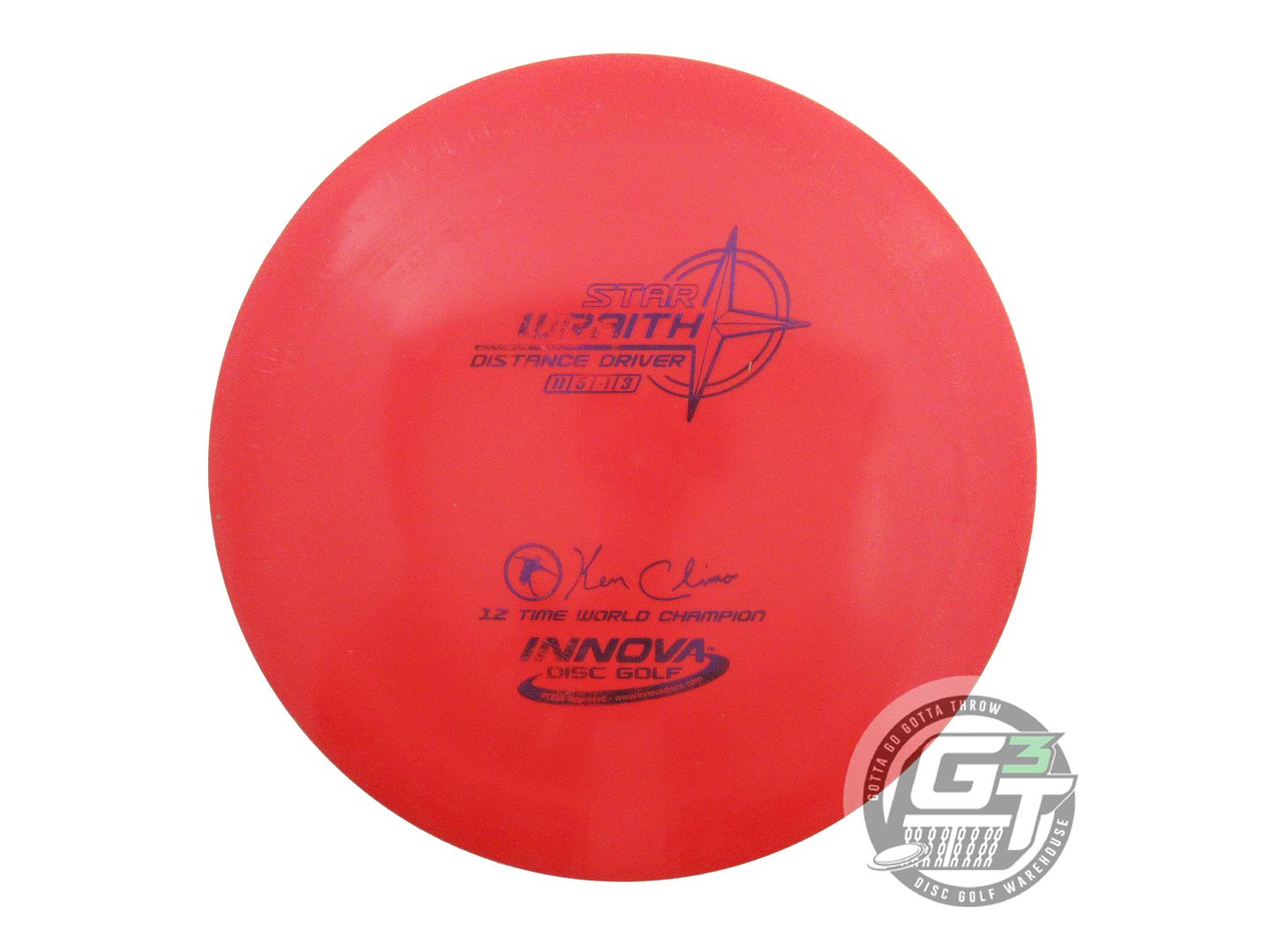 USED Innova Star Wraith 156g Red Purple Foil Distance Driver Golf Disc