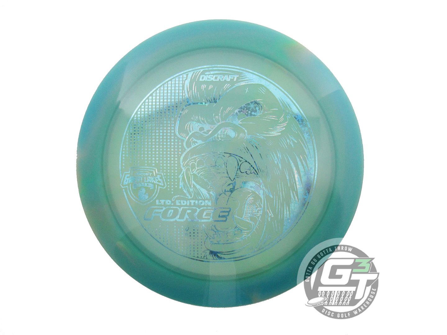 NOS Discraft [GREAT LAKES] Z Swirl Force 176g Teal-Green Distance Driver Disc