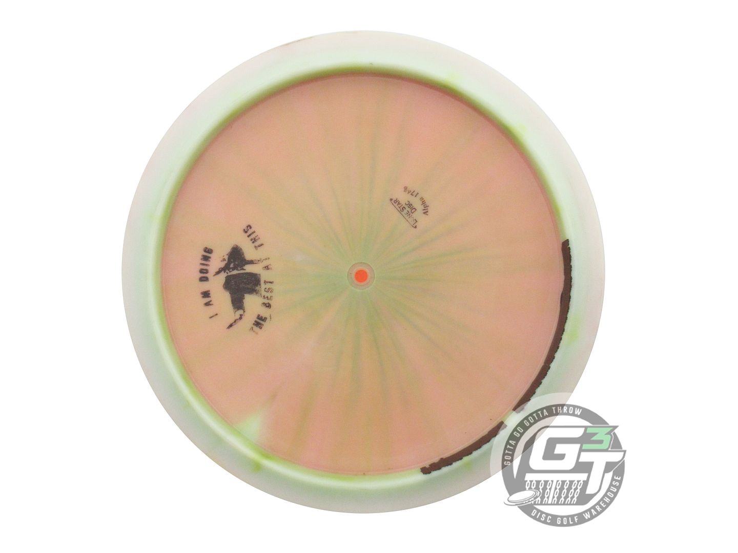 USED Lone Star Alpha Brazos 174g Pink-Lime Red Foil Fairway Driver Golf Disc