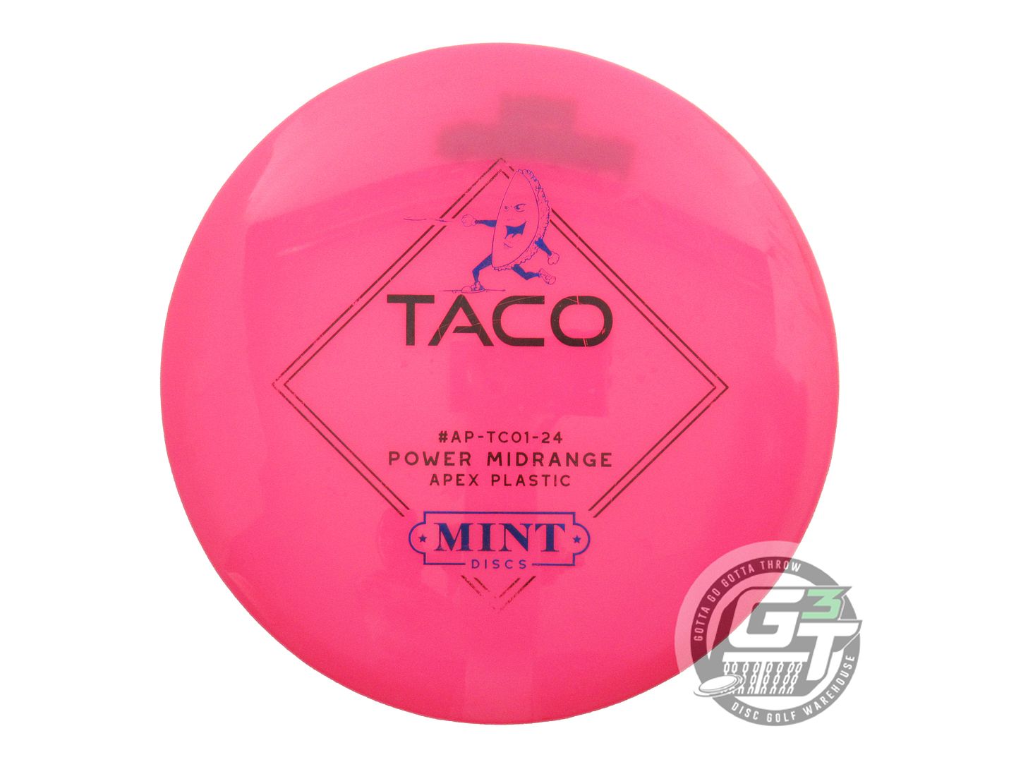 USED Mint Discs Apex Taco 178g Hot Pink Midrange Golf Disc