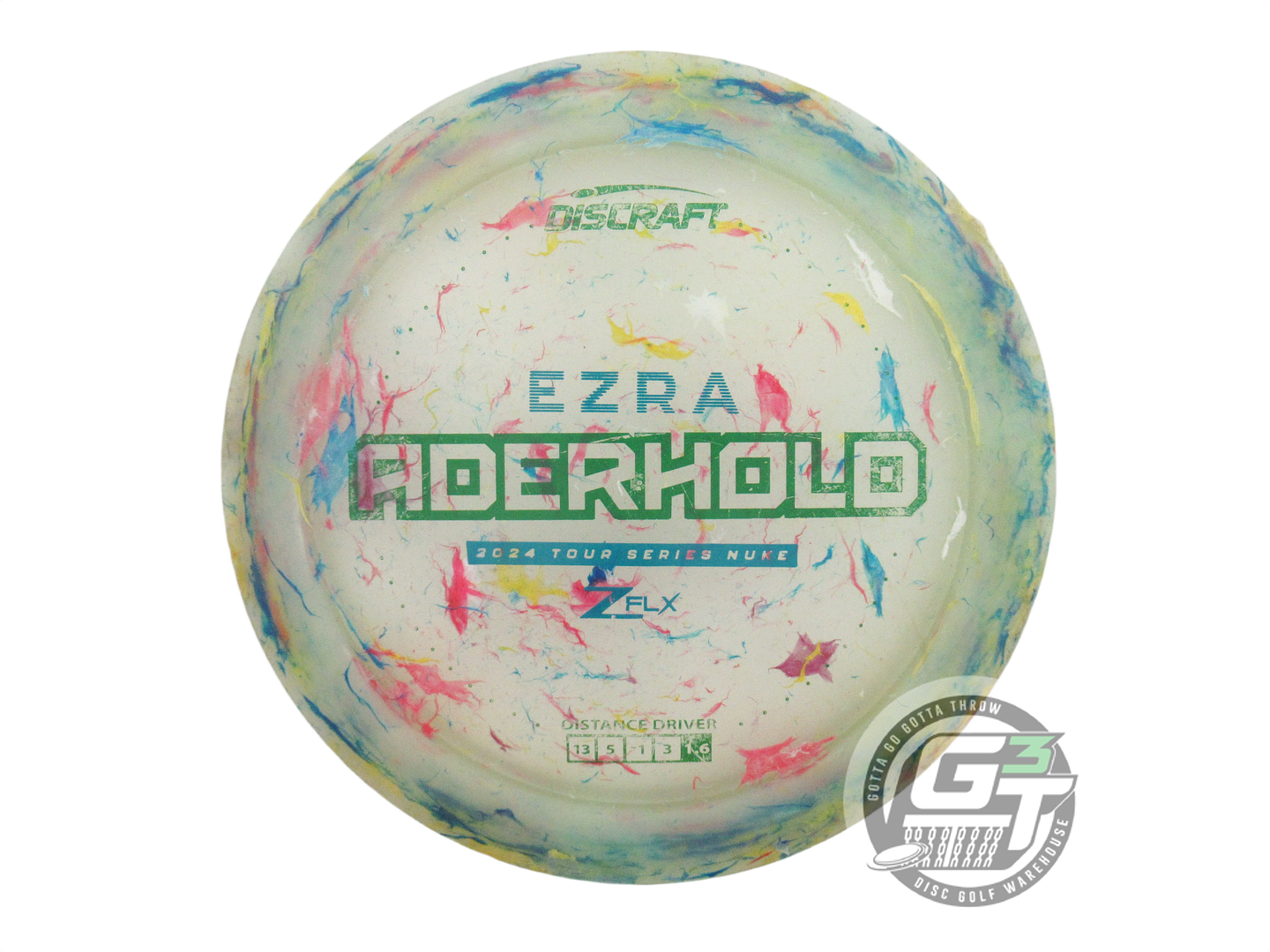 USED Discraft [ADERHOLD] Jawbreaker Z FLX Nuke 175g Teal Stamp Driver Golf Disc