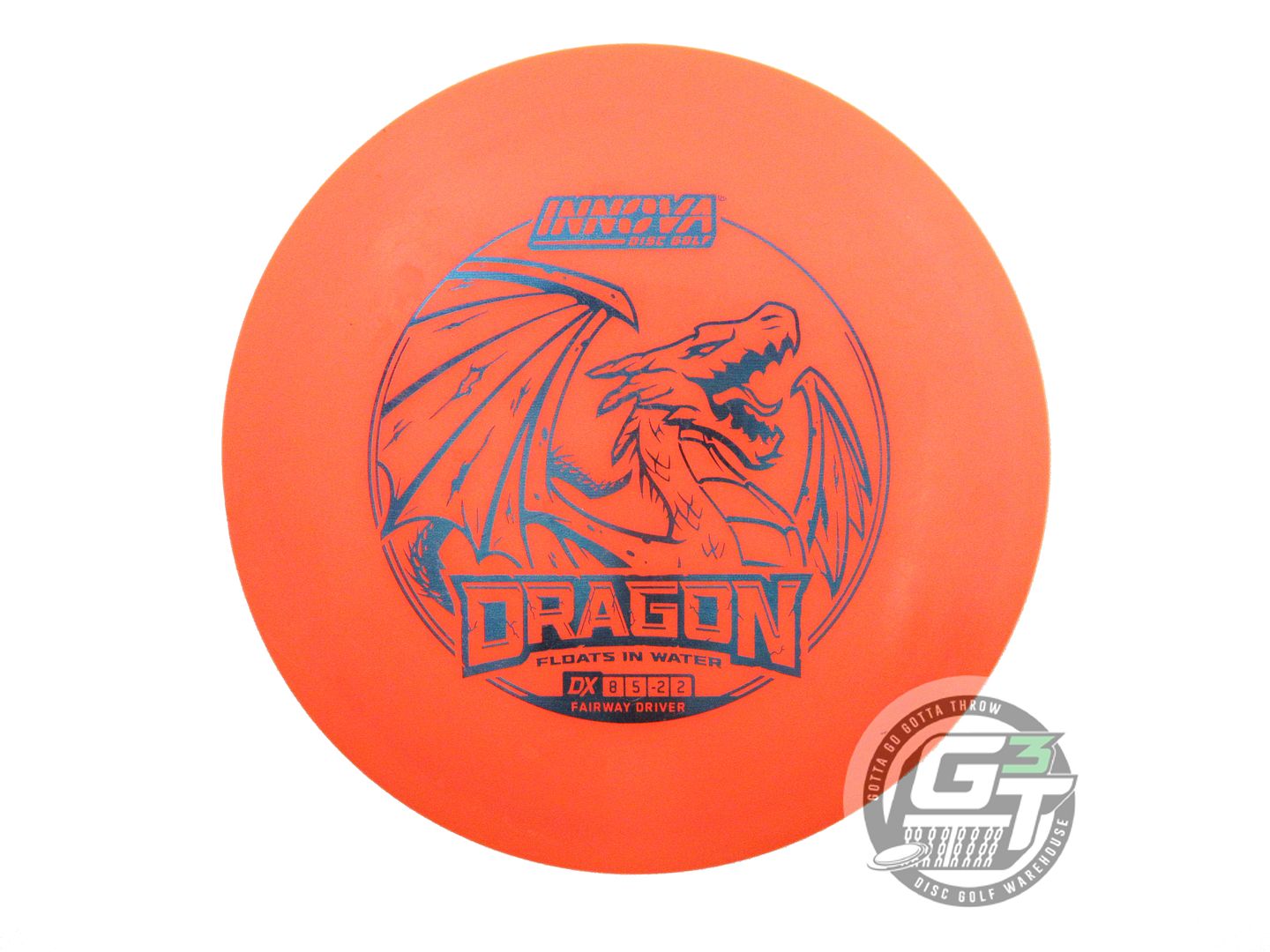 USED Innova DX Dragon 158g Orange Blue Foil Distance Driver Golf Disc