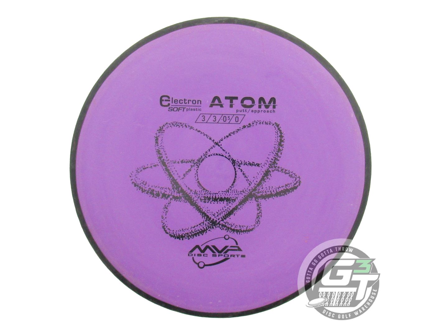 USED MVP Disc Sports Classic Electron Soft Atom 169g Purple Putter Golf Disc