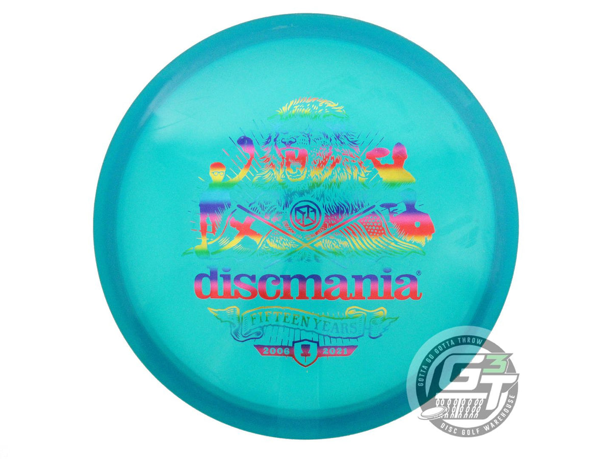 USED DiscMania [15 YEAR] C-Line MD1 178g Teal Rainbow Foil Midrange Golf Disc