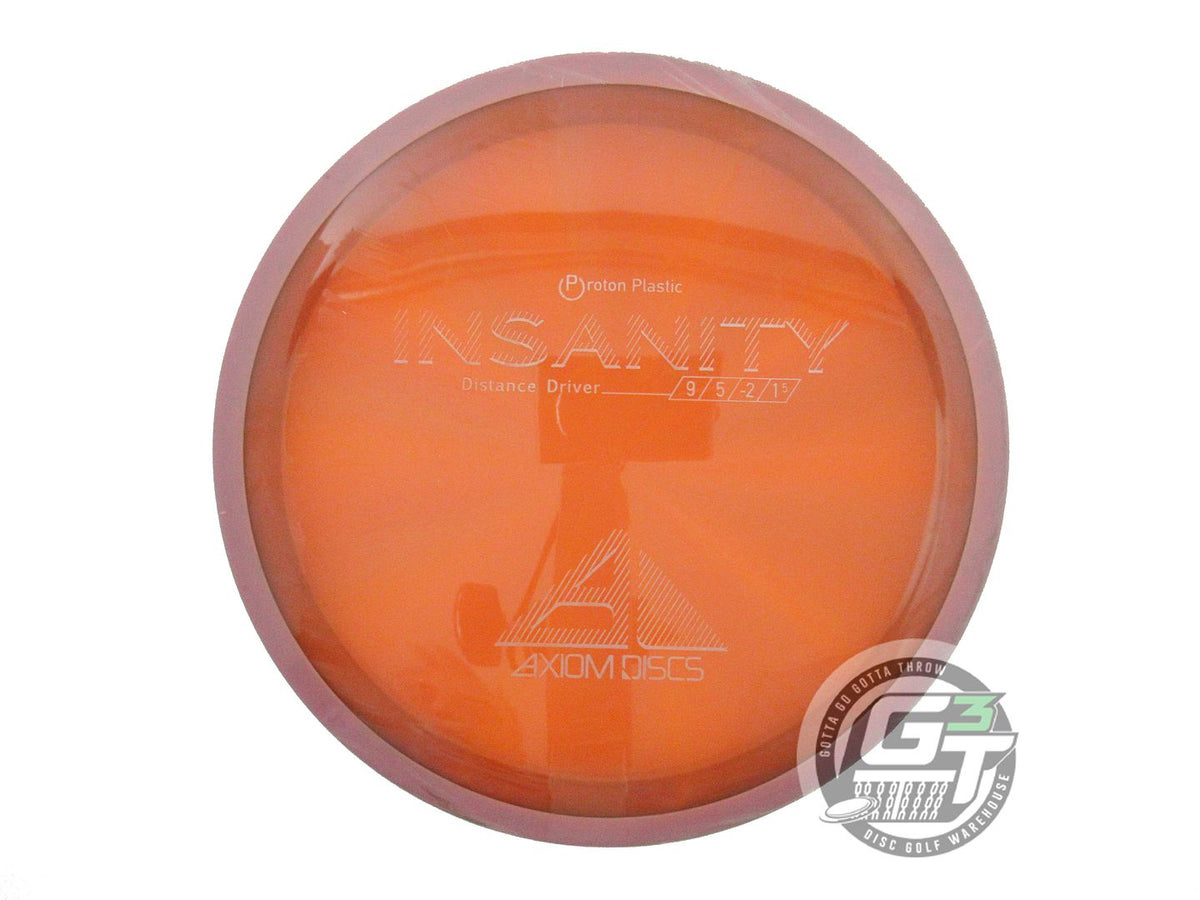 USED Axiom Discs Proton Insanity 173g Orange Lilac Rim Distance Driver Golf Disc